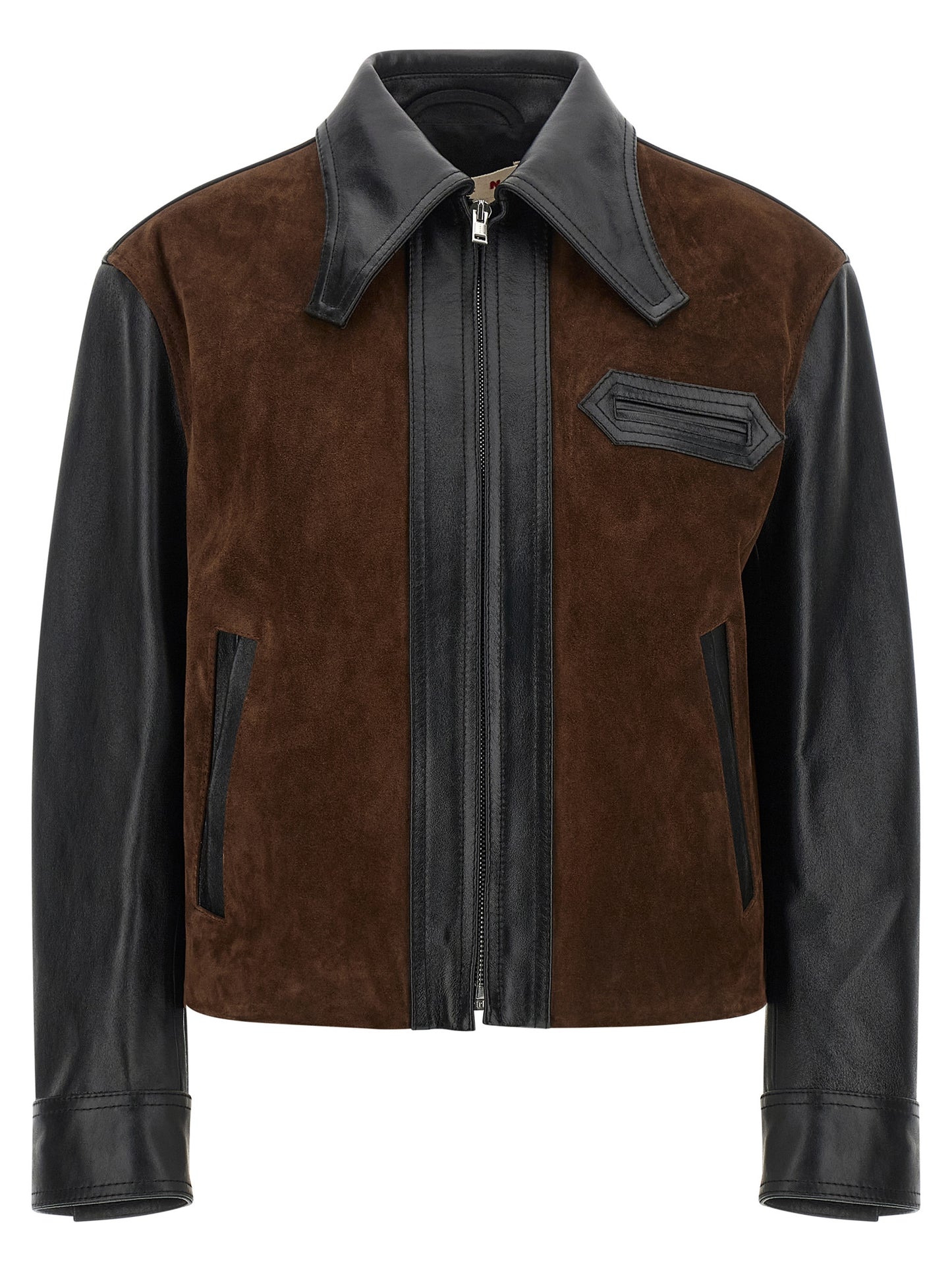 Marni Women Leather And Suede Jacket MARNI
