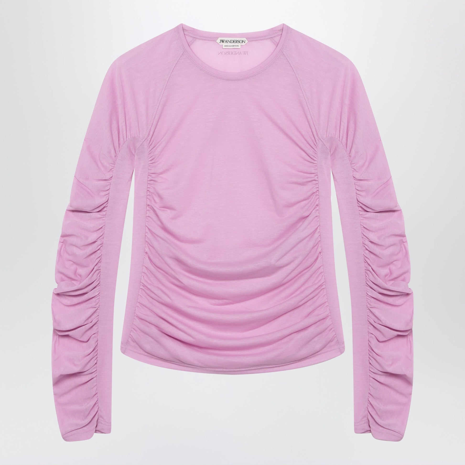 Jw Anderson Orchid Pink Top In Cotton-Blend Jersey Women J.W. ANDERSON