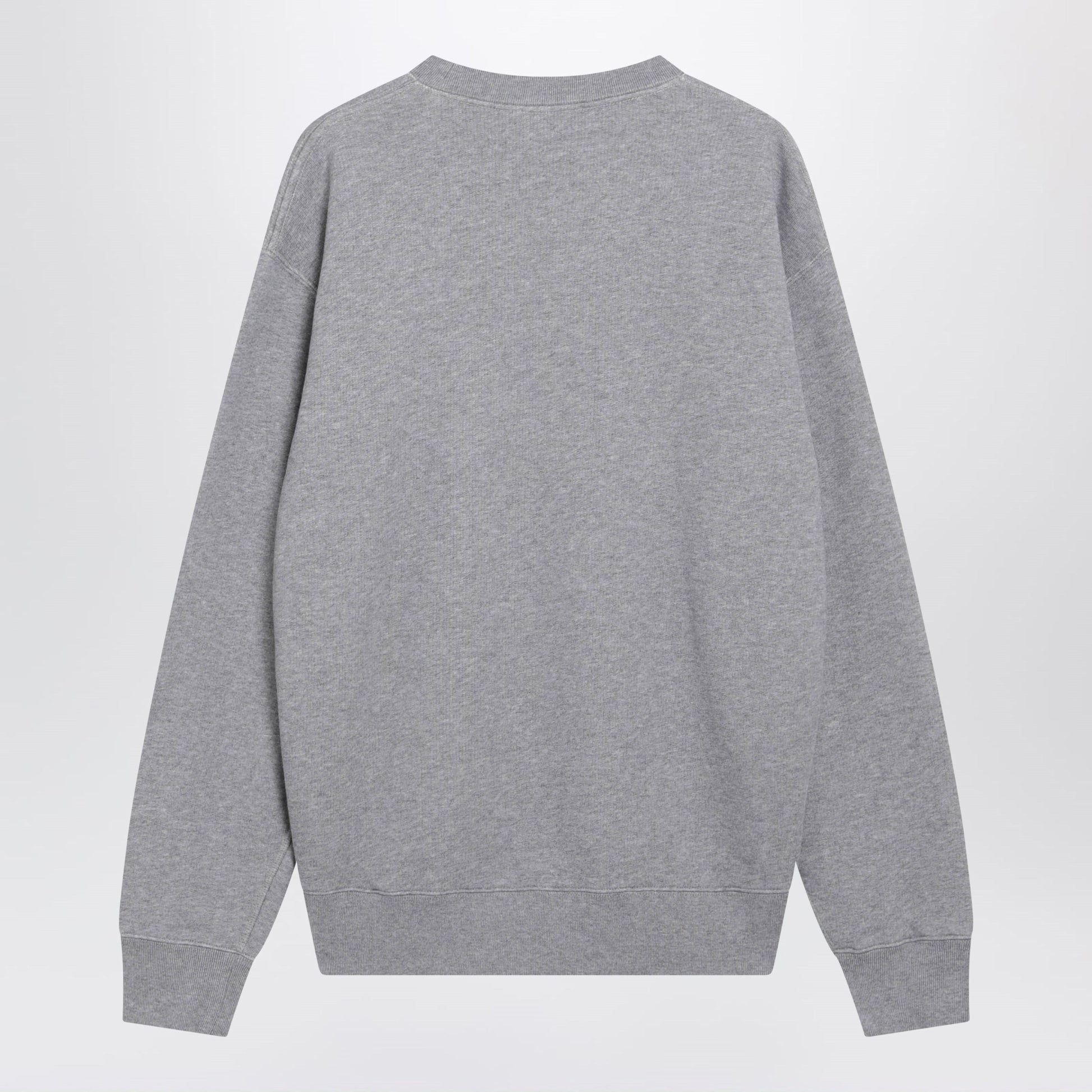 Jw Anderson Grey Cotton Sweatshirt With Embroidered Logo Men J.W. ANDERSON