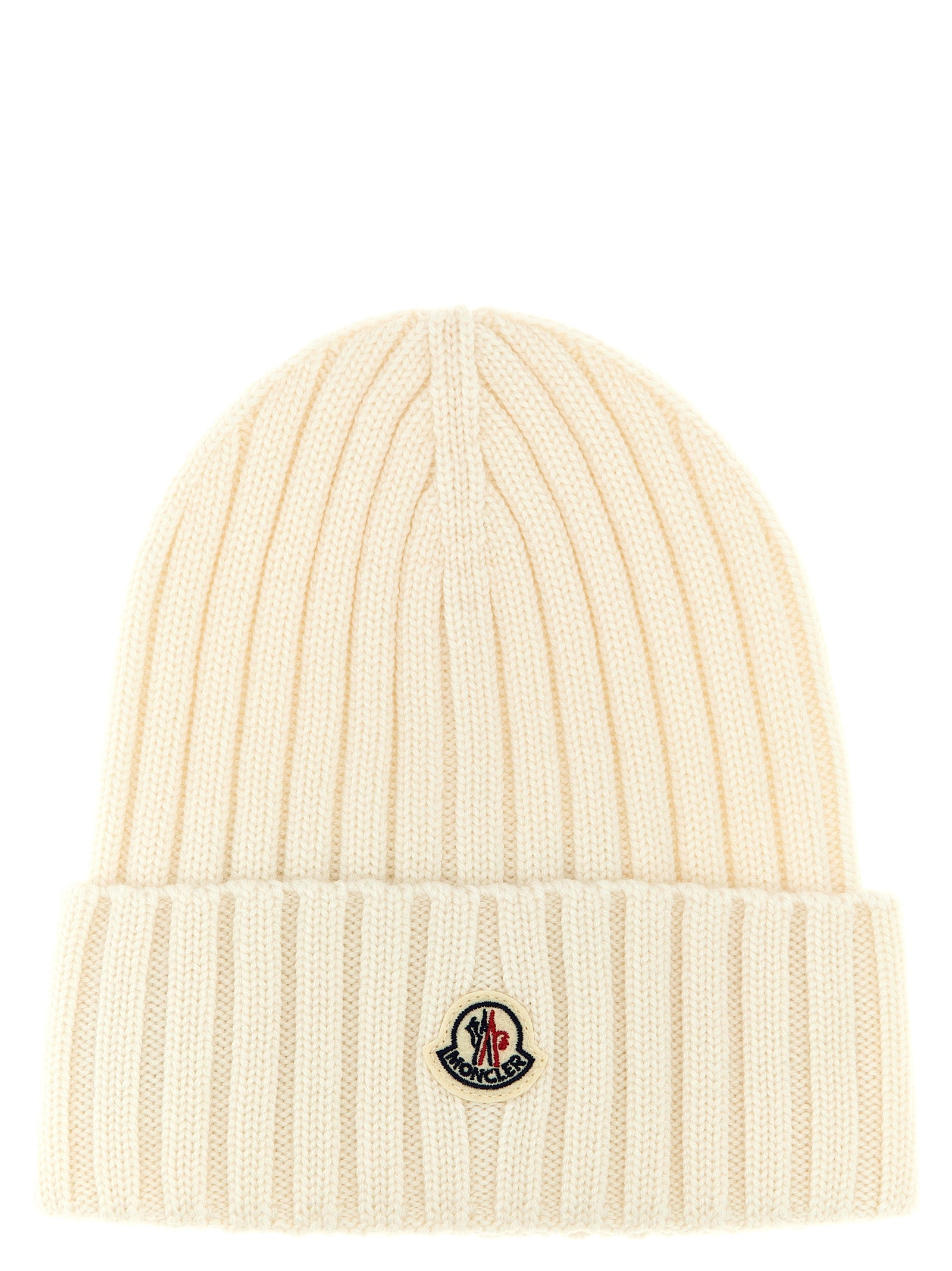 Moncler Women Logo Patch Beanie MONCLER
