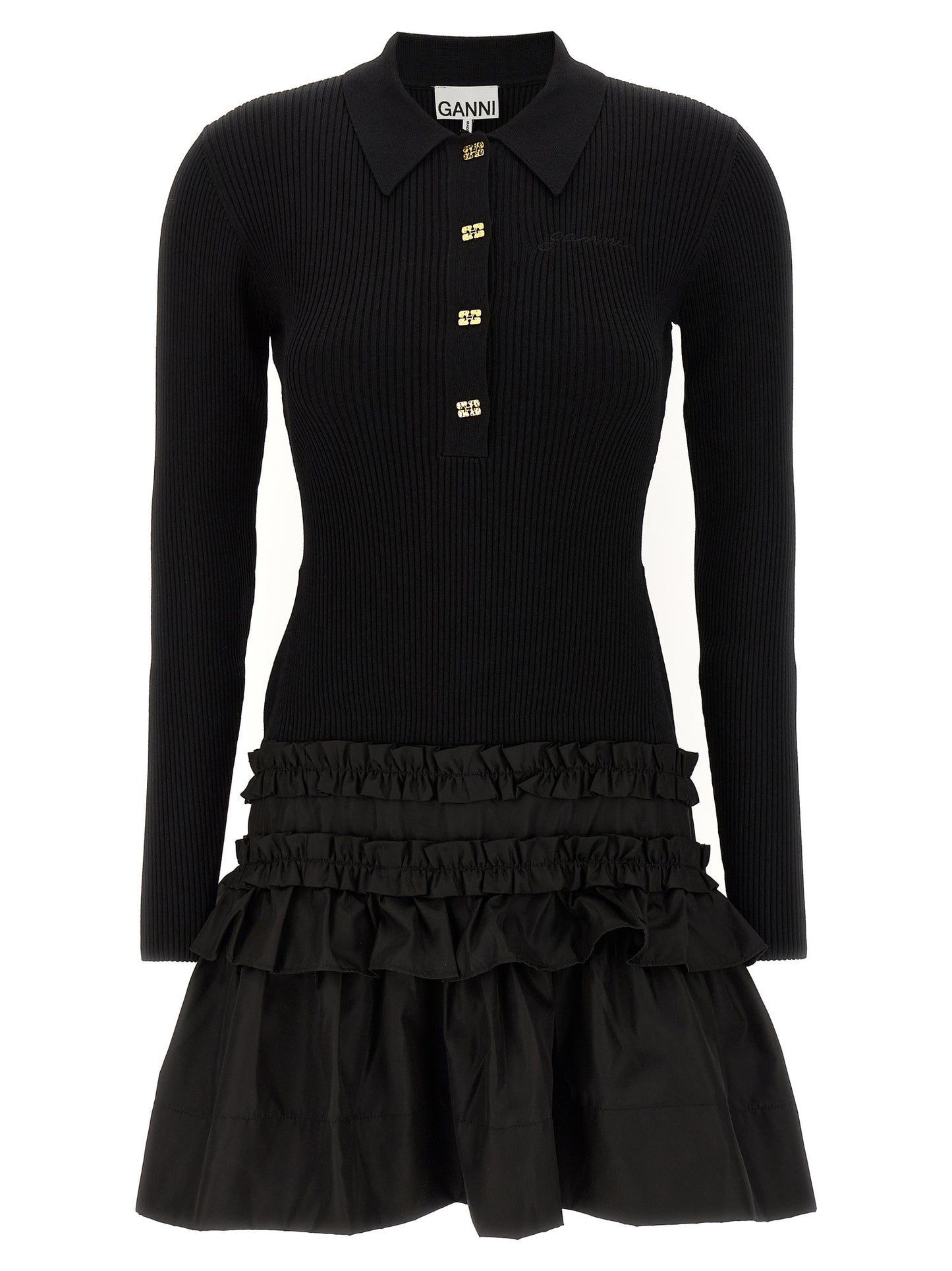 Ganni Women 'Melange Rib Knit Mini' Dress GANNI