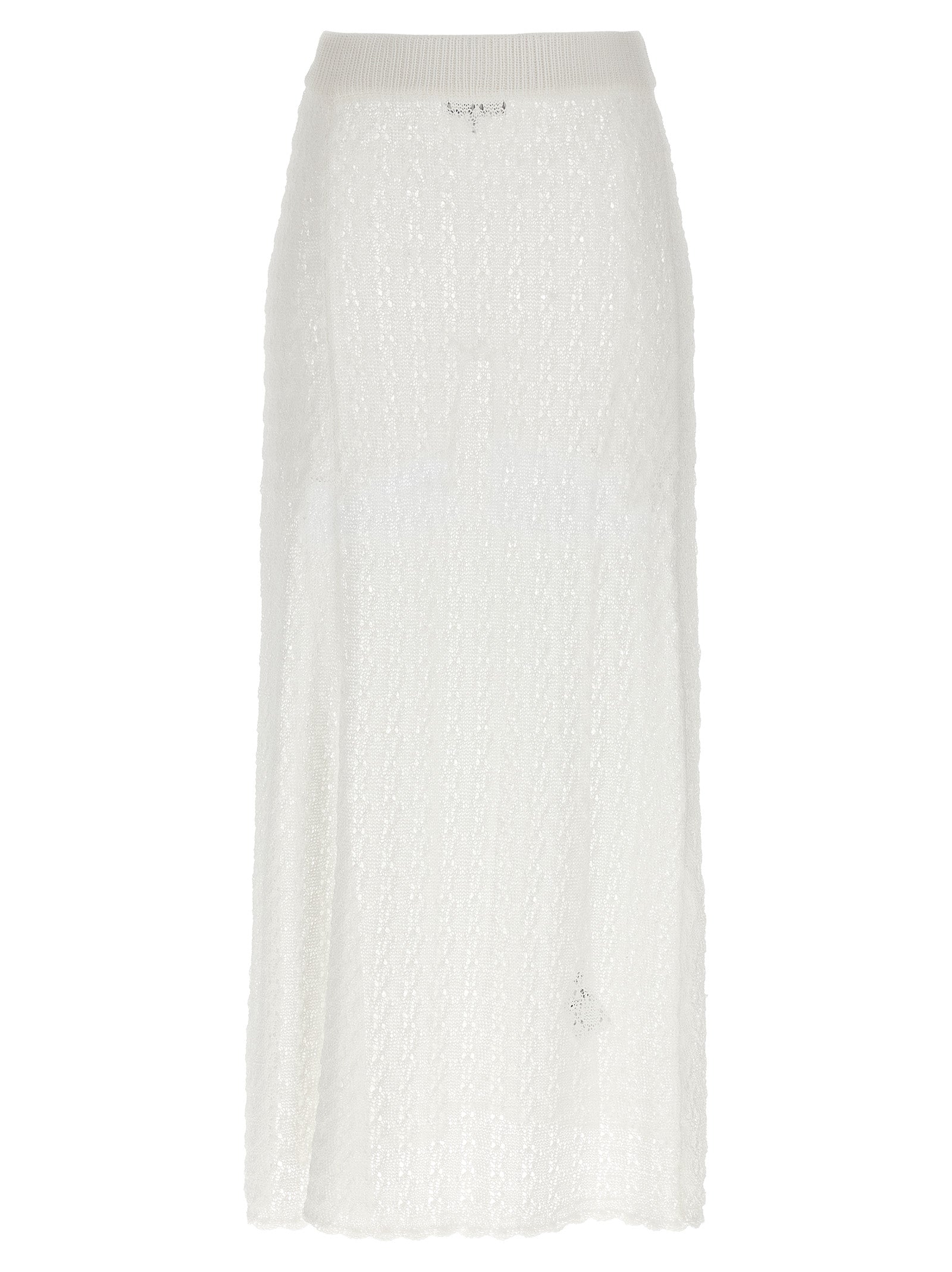 Ganni Women 'Shiny Pointelle Knit' Skirt GANNI