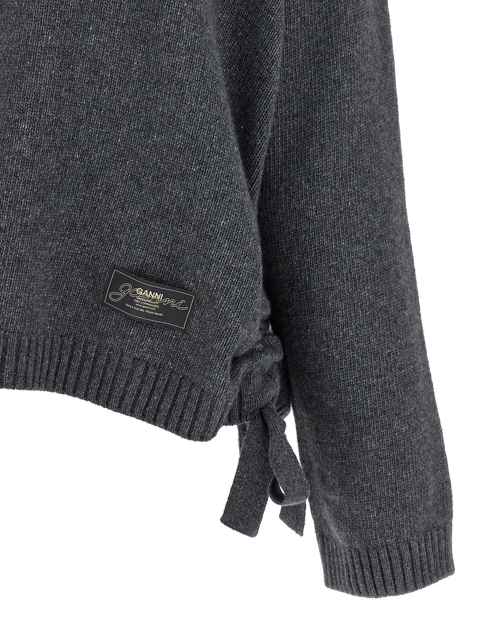 Ganni Women Side Laces Sweater GANNI