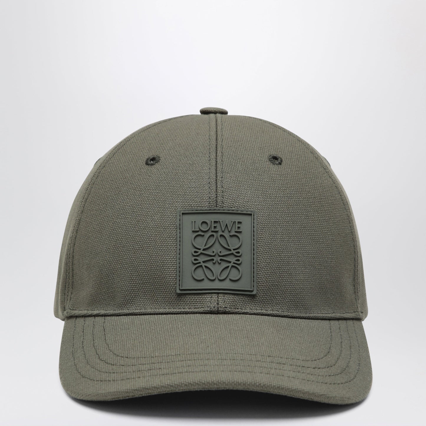 Loewe Khaki Green Hat With Anagram Logo Men LOEWE