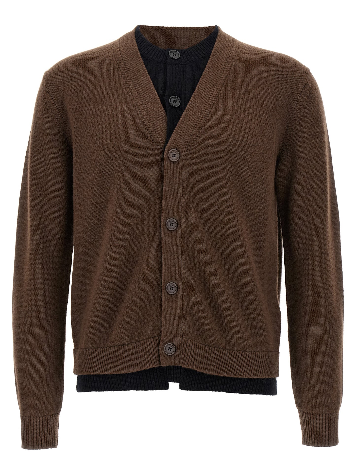 J.W.Anderson Men 'Contrast Layered' Cardigan J.W. ANDERSON