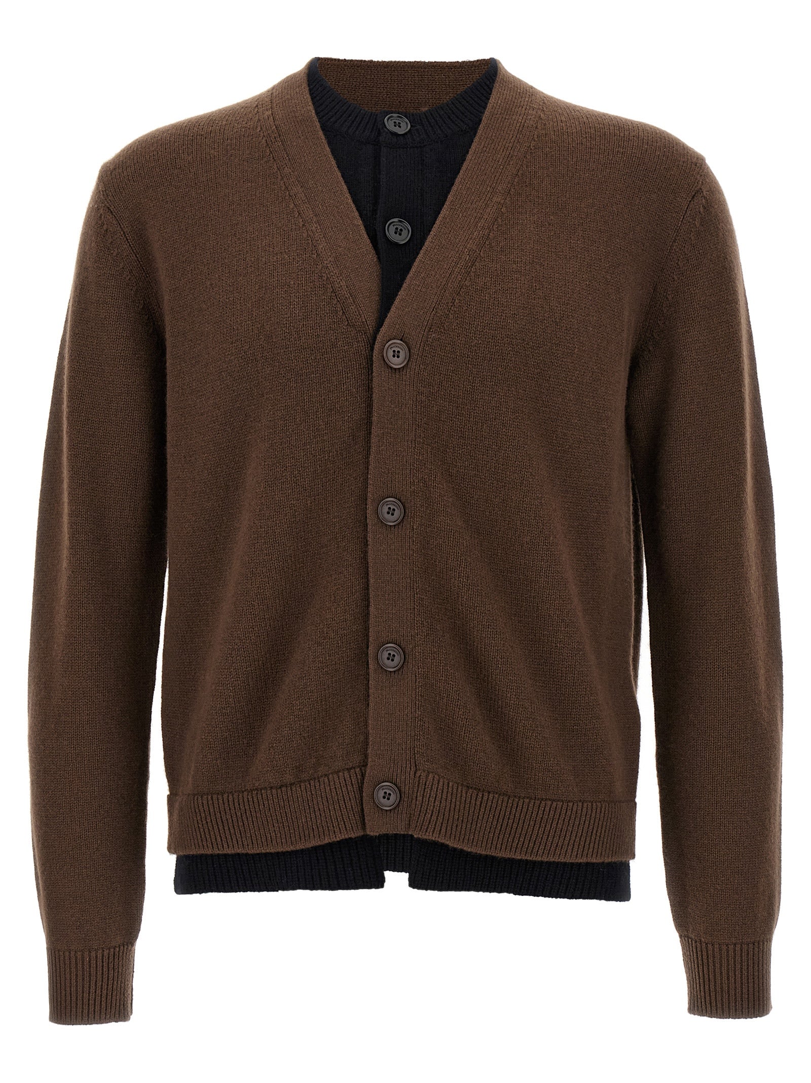J.W.Anderson Men 'Contrast Layered' Cardigan J.W. ANDERSON