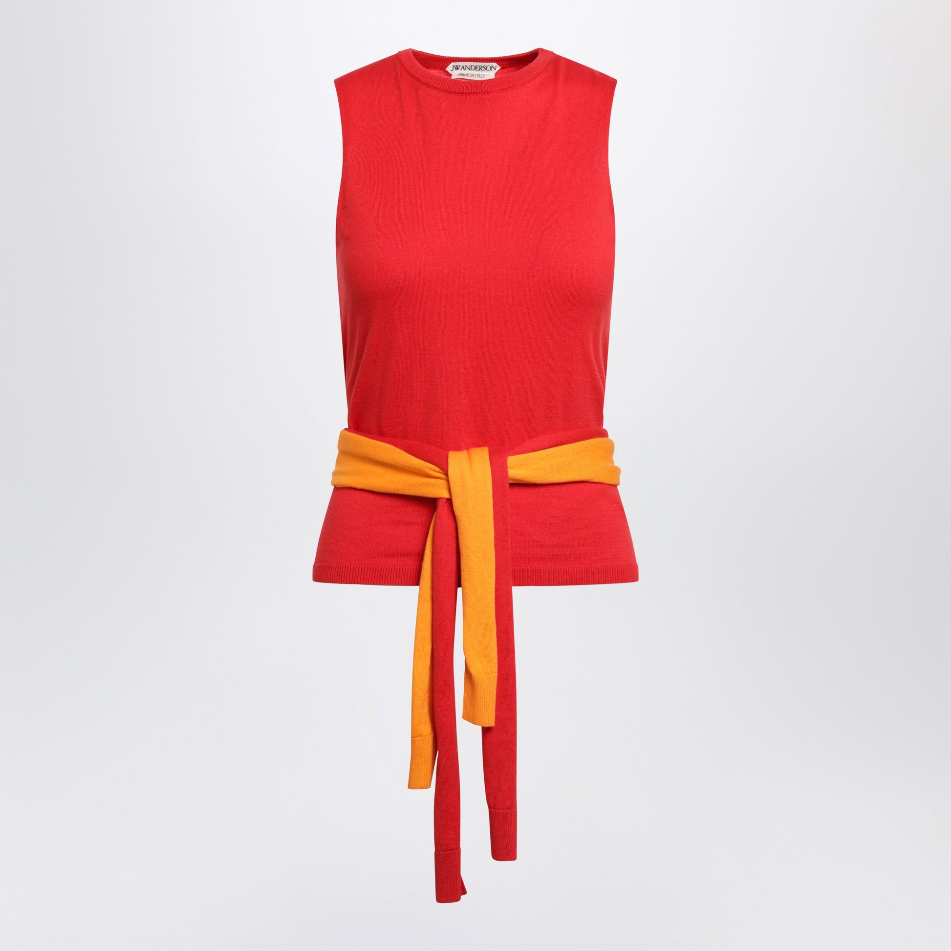 Jw Anderson Red Tank Top With Waist Ties Women J.W. ANDERSON