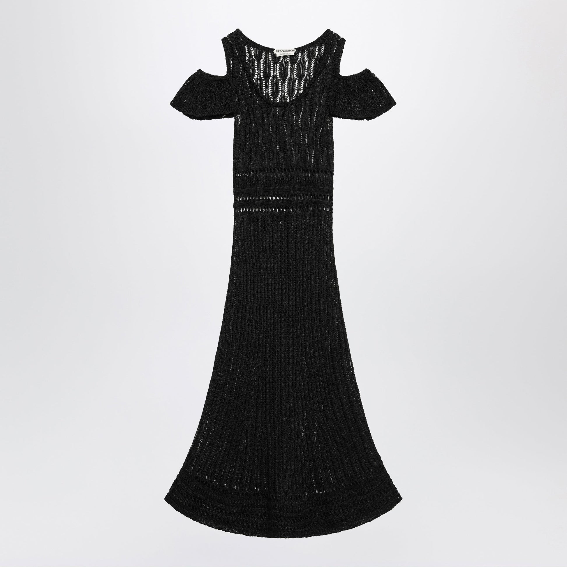 Jw Anderson Black Crochet Dress Women J.W. ANDERSON
