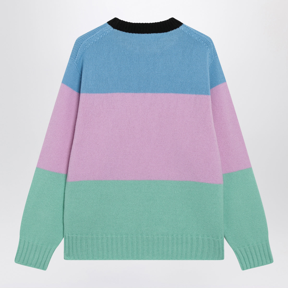 Jw Anderson Cornflower Blue Menâ€S Striped Merino Wool Sweater Men J.W. ANDERSON