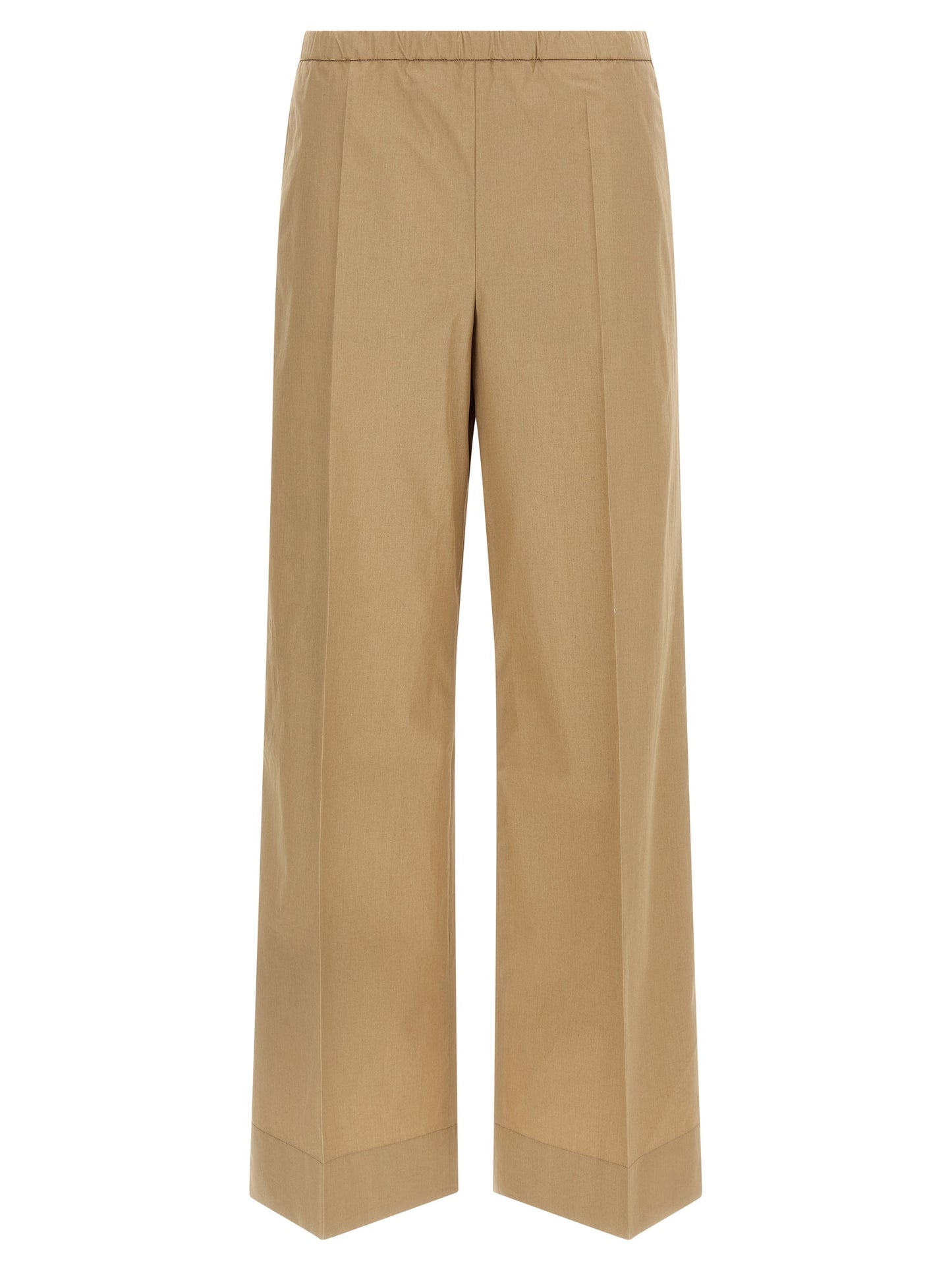 Moncler Women Grosgrain Logo Patch Pants MONCLER
