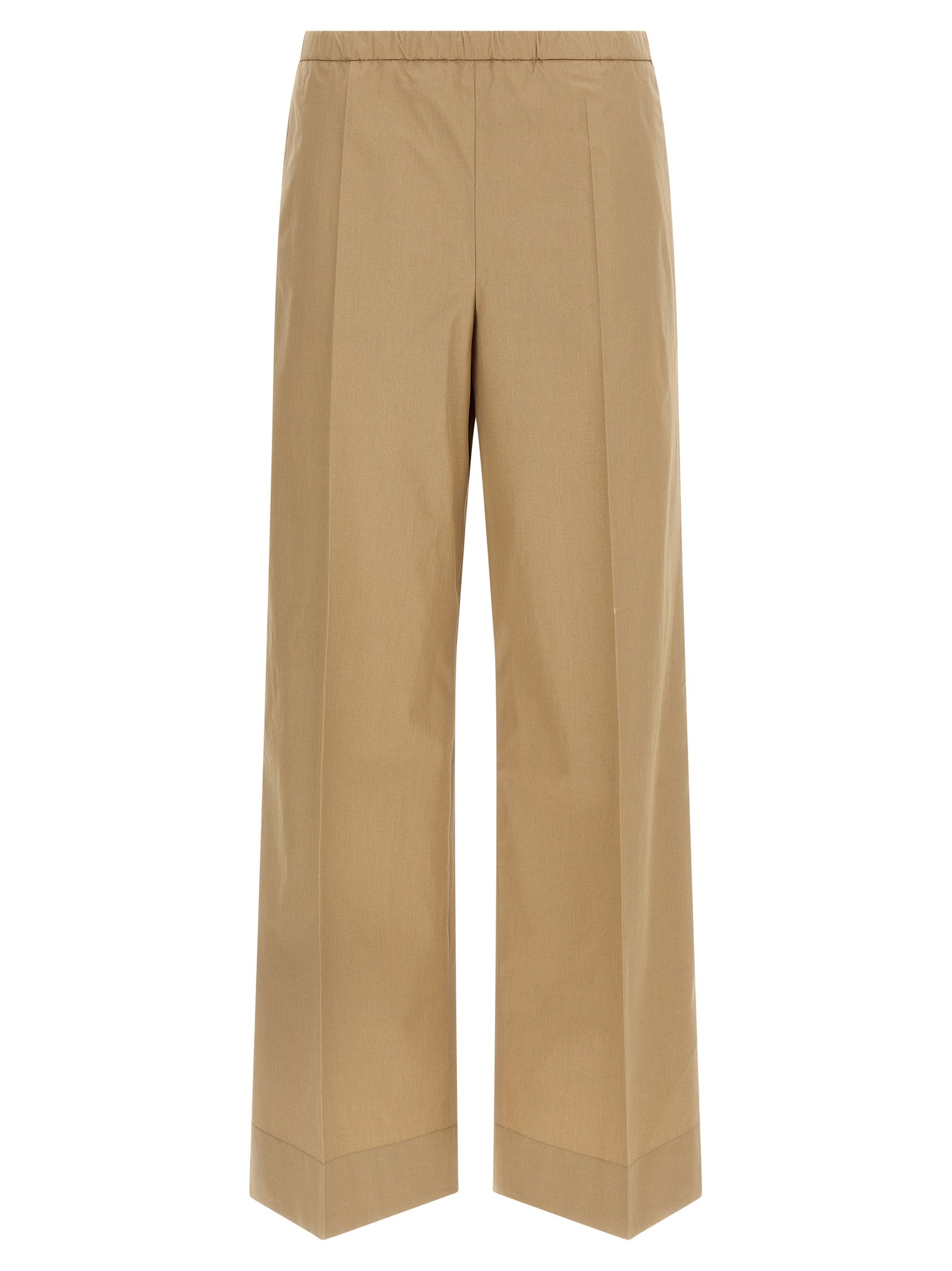Moncler Women Grosgrain Logo Patch Pants MONCLER