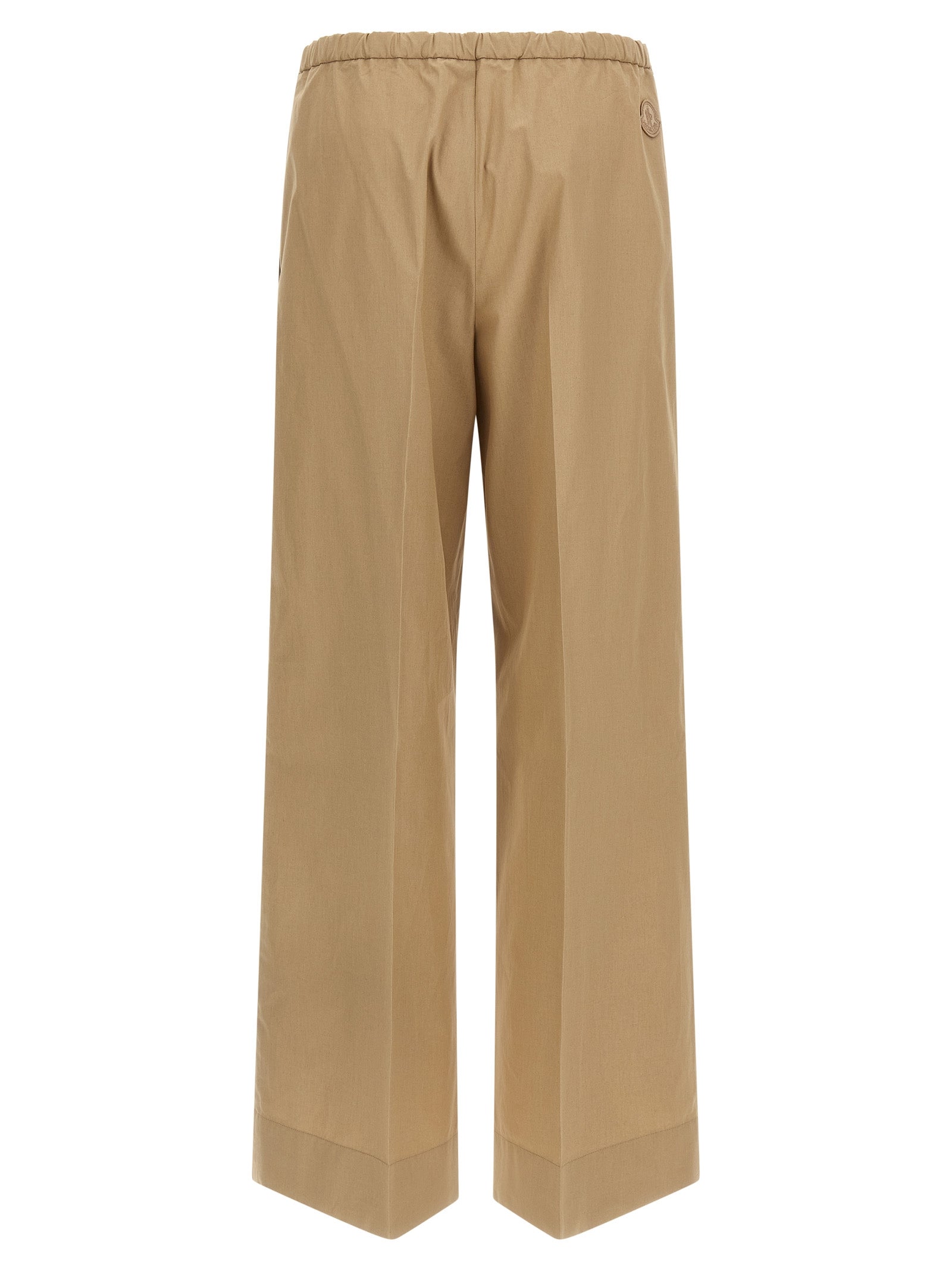 Moncler Women Grosgrain Logo Patch Pants MONCLER