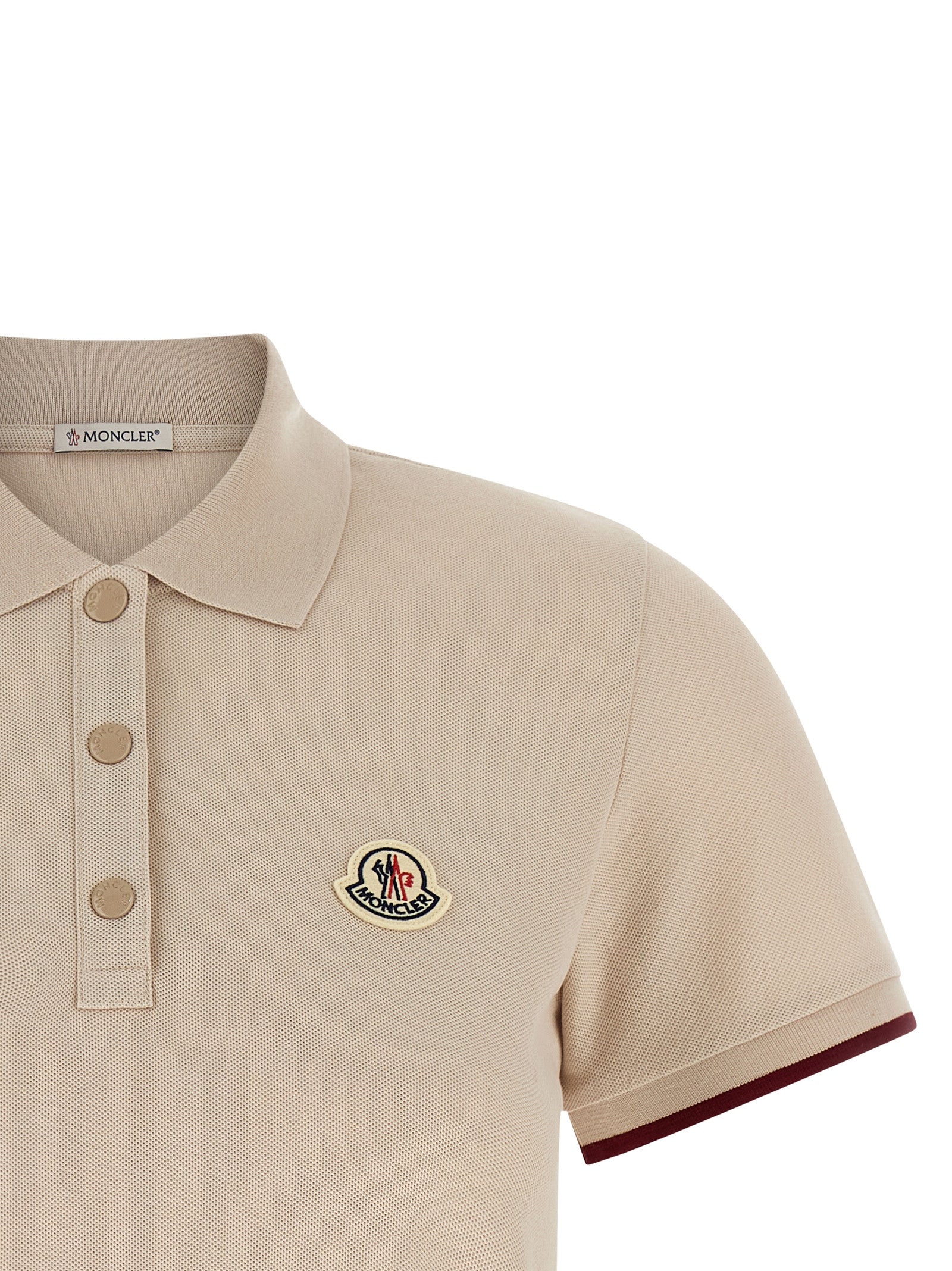 Moncler Women Logo Patch Polo Shirt MONCLER