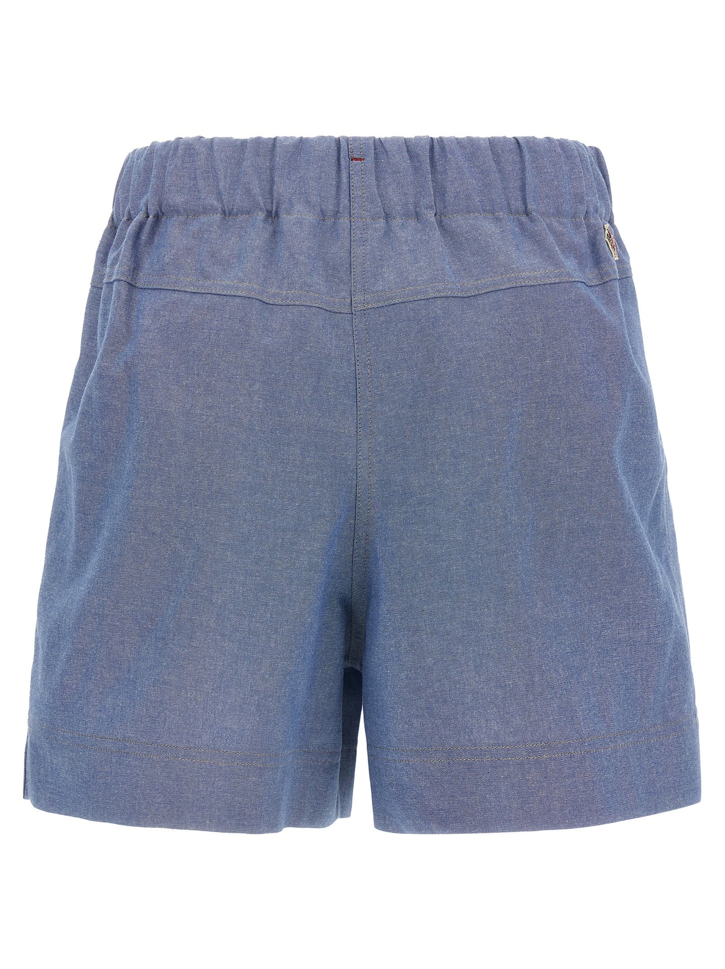 Moncler Grenoble Women Chambray Cotton Shorts MONCLER GRENOBLE