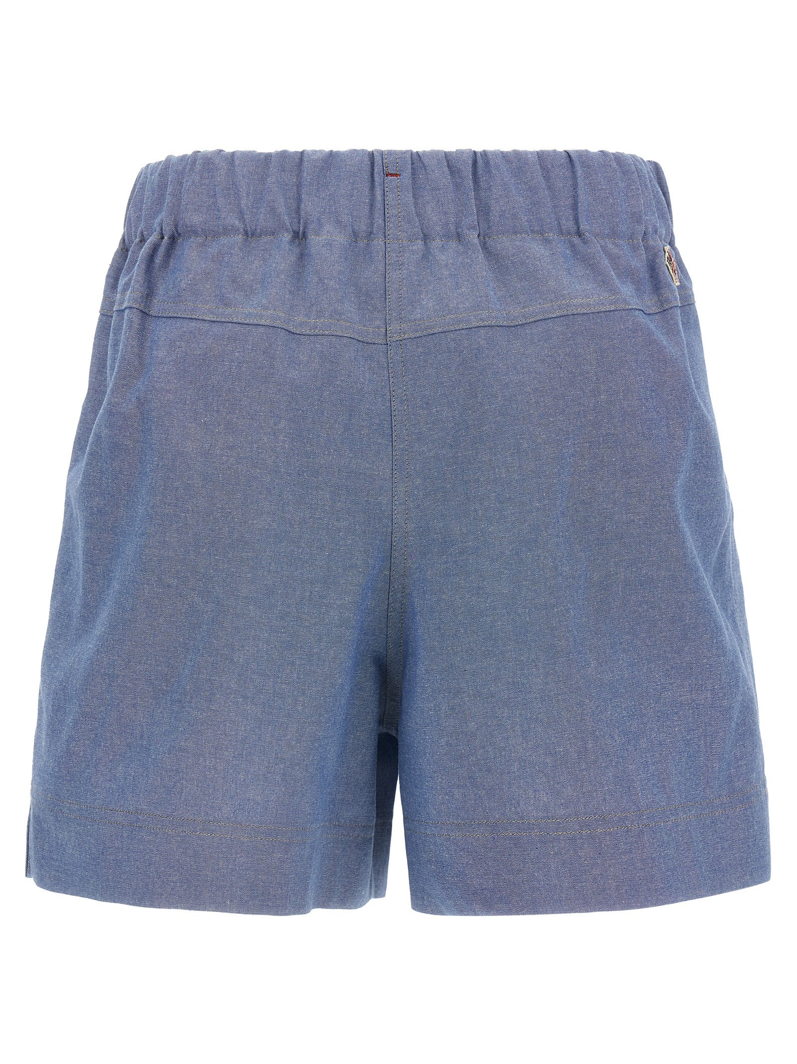 Moncler Grenoble Women Chambray Cotton Shorts MONCLER GRENOBLE