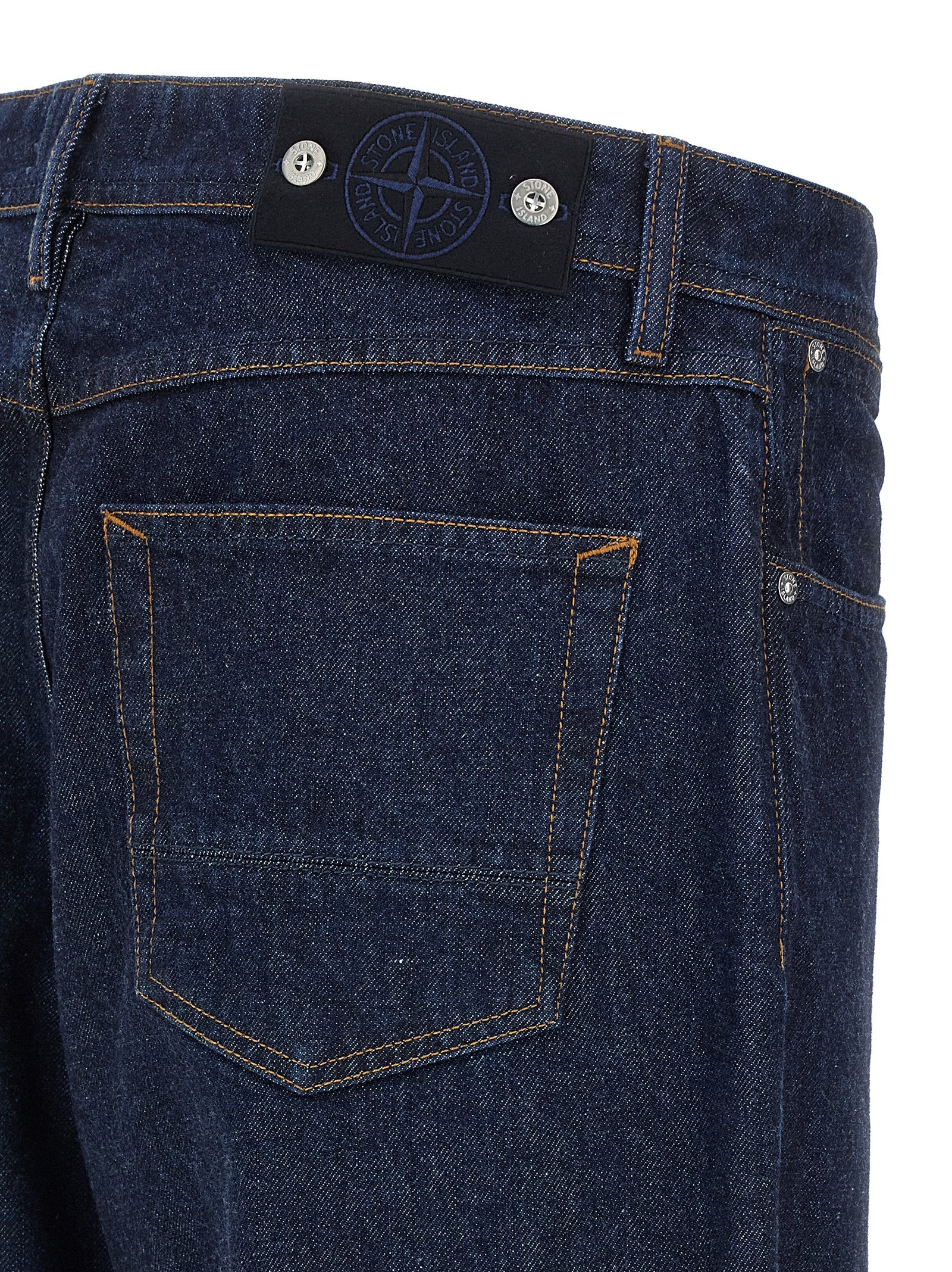 Stone Island Men Indigo Denim Jeans STONE ISLAND