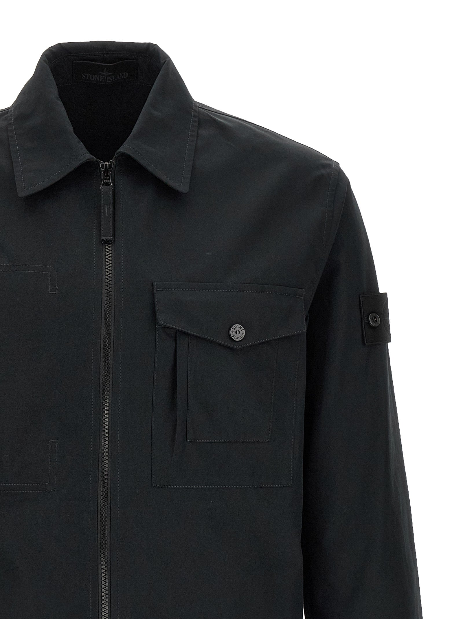 Stone Island Men Cotton Overshirt STONE ISLAND