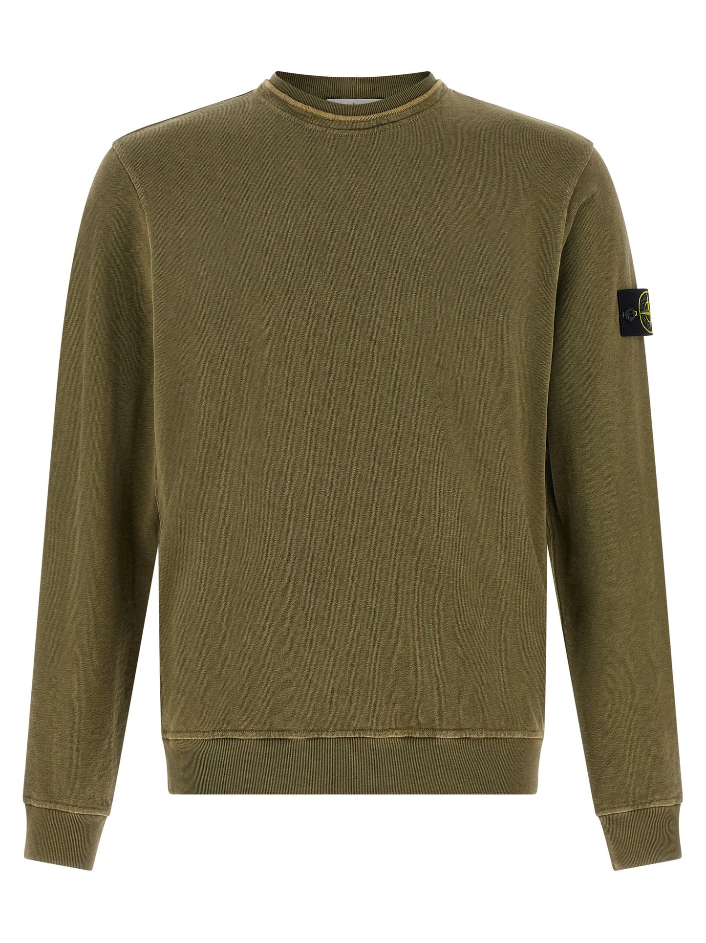 Stone Island Men Brushed Cotton Sweatshirt STONE ISLAND