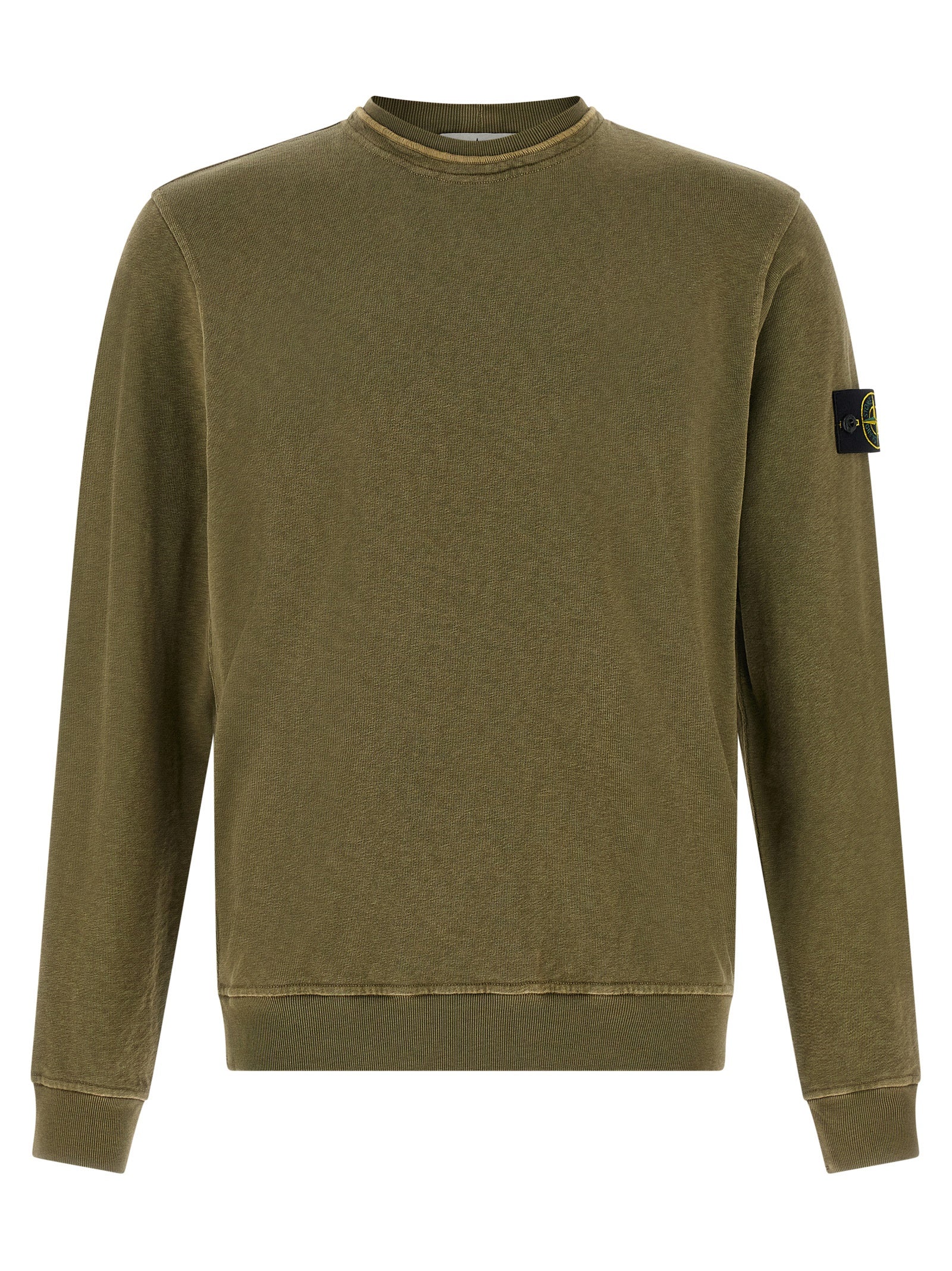 Stone Island Men Brushed Cotton Sweatshirt STONE ISLAND