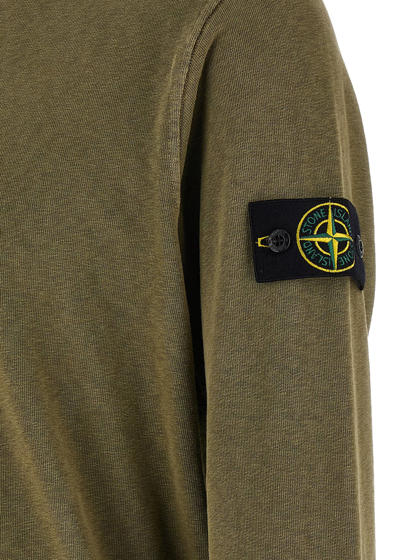 Stone Island Men Brushed Cotton Sweatshirt STONE ISLAND