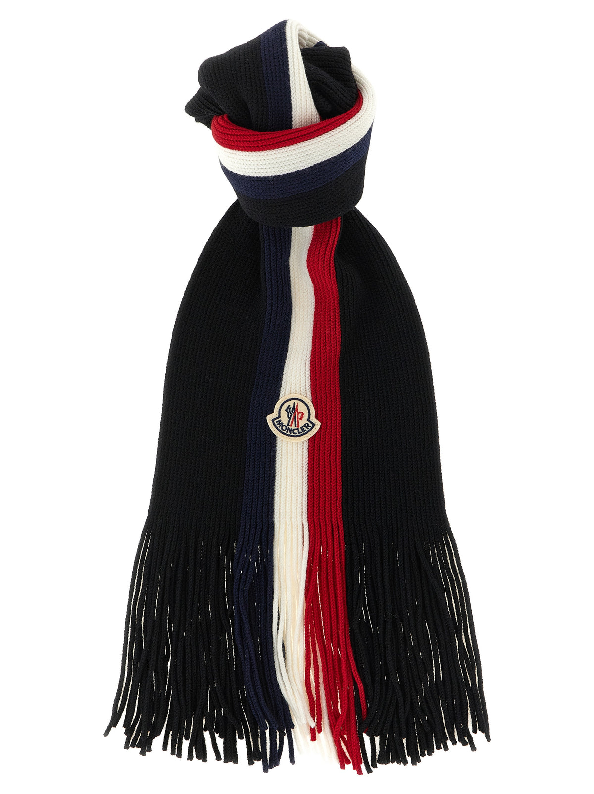 Moncler Men Tricolor Wool Scarf MONCLER