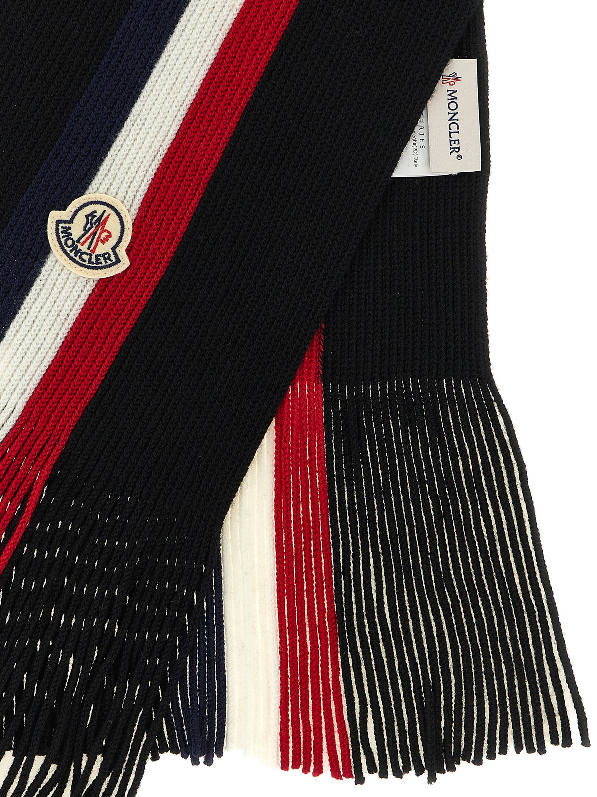 Moncler Men Tricolor Wool Scarf MONCLER
