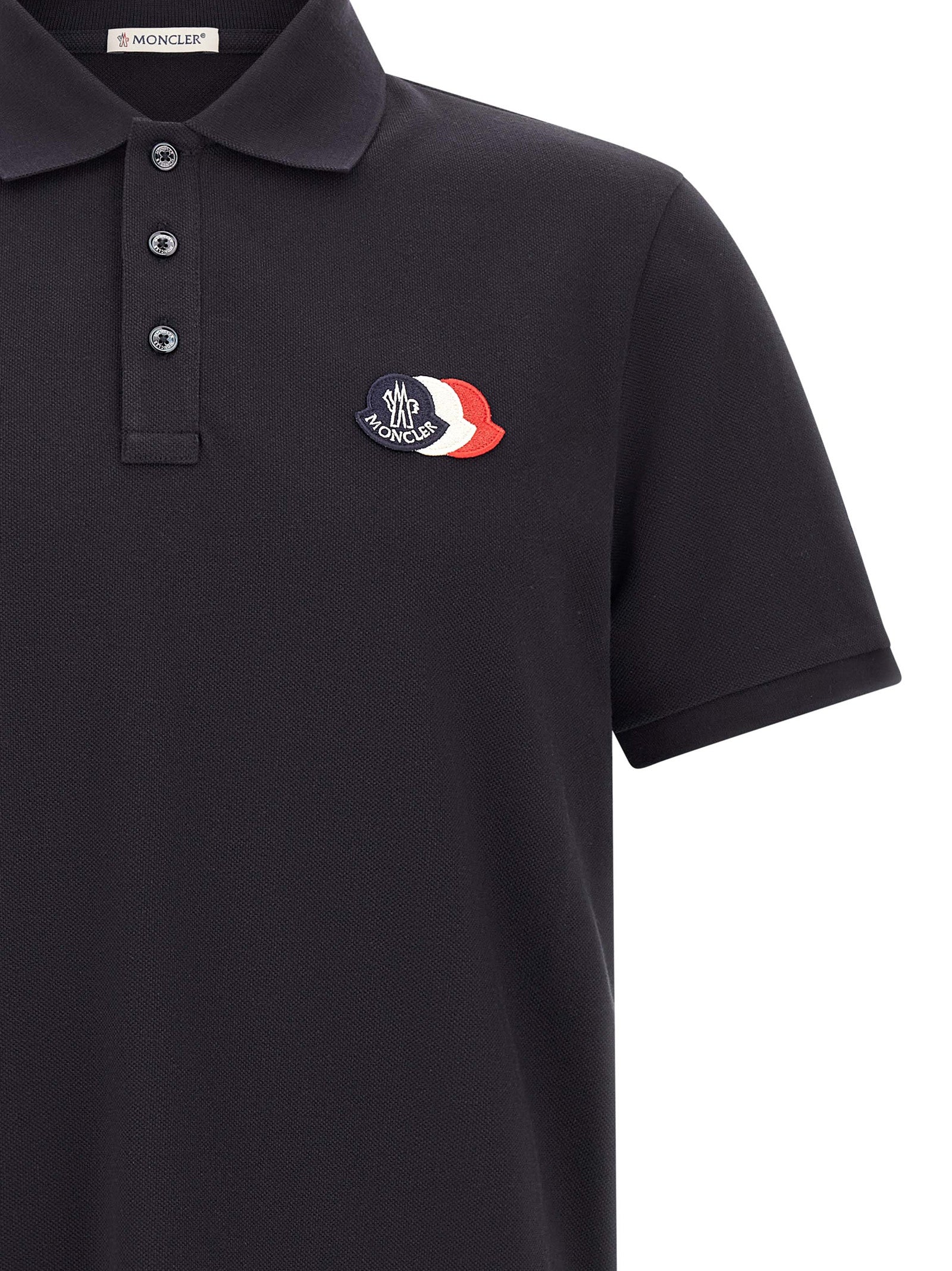 Moncler Men Triple Logo Polo Shirt MONCLER