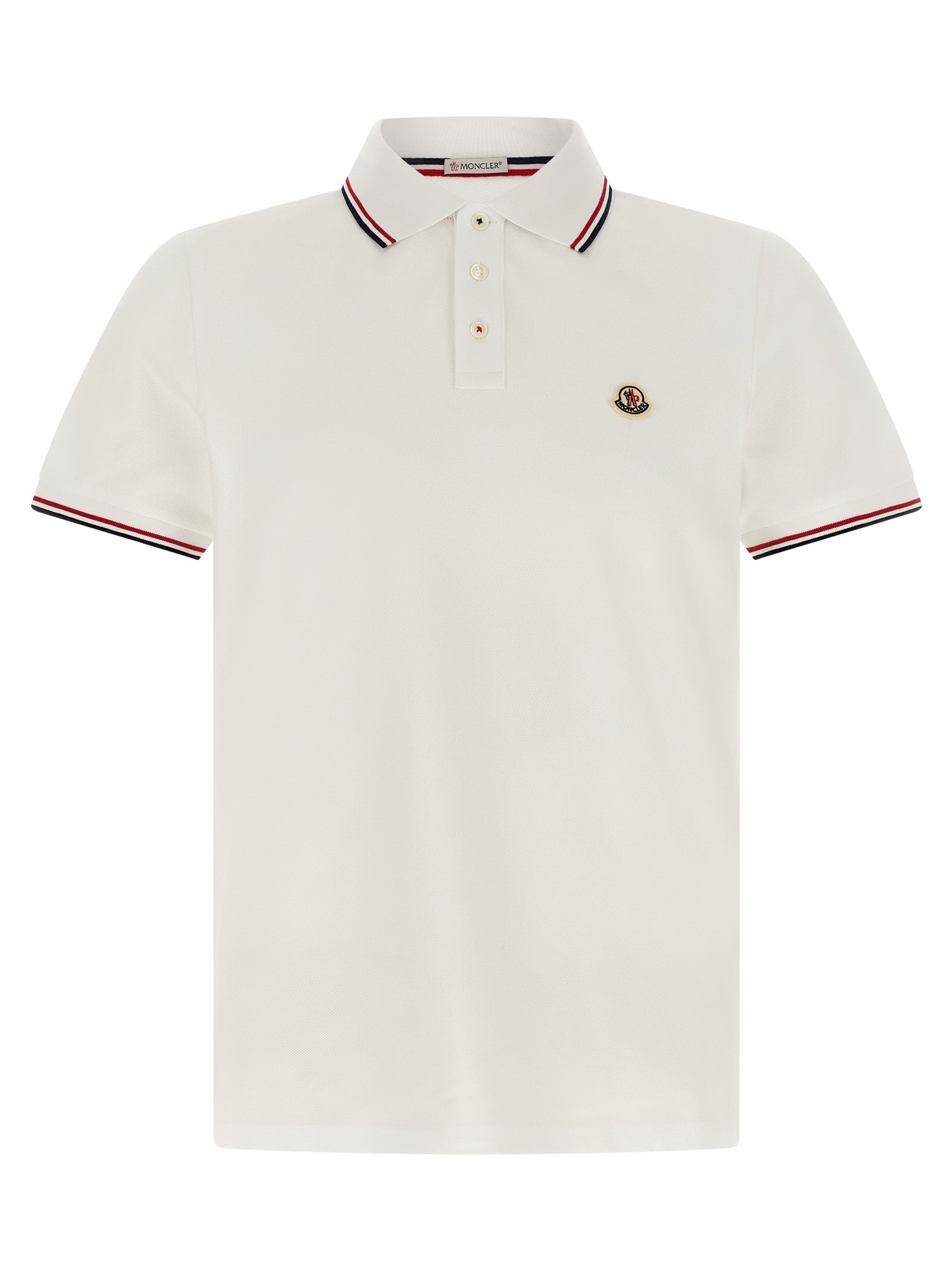 Moncler Men Tricolor Trim Polo Shirt MONCLER