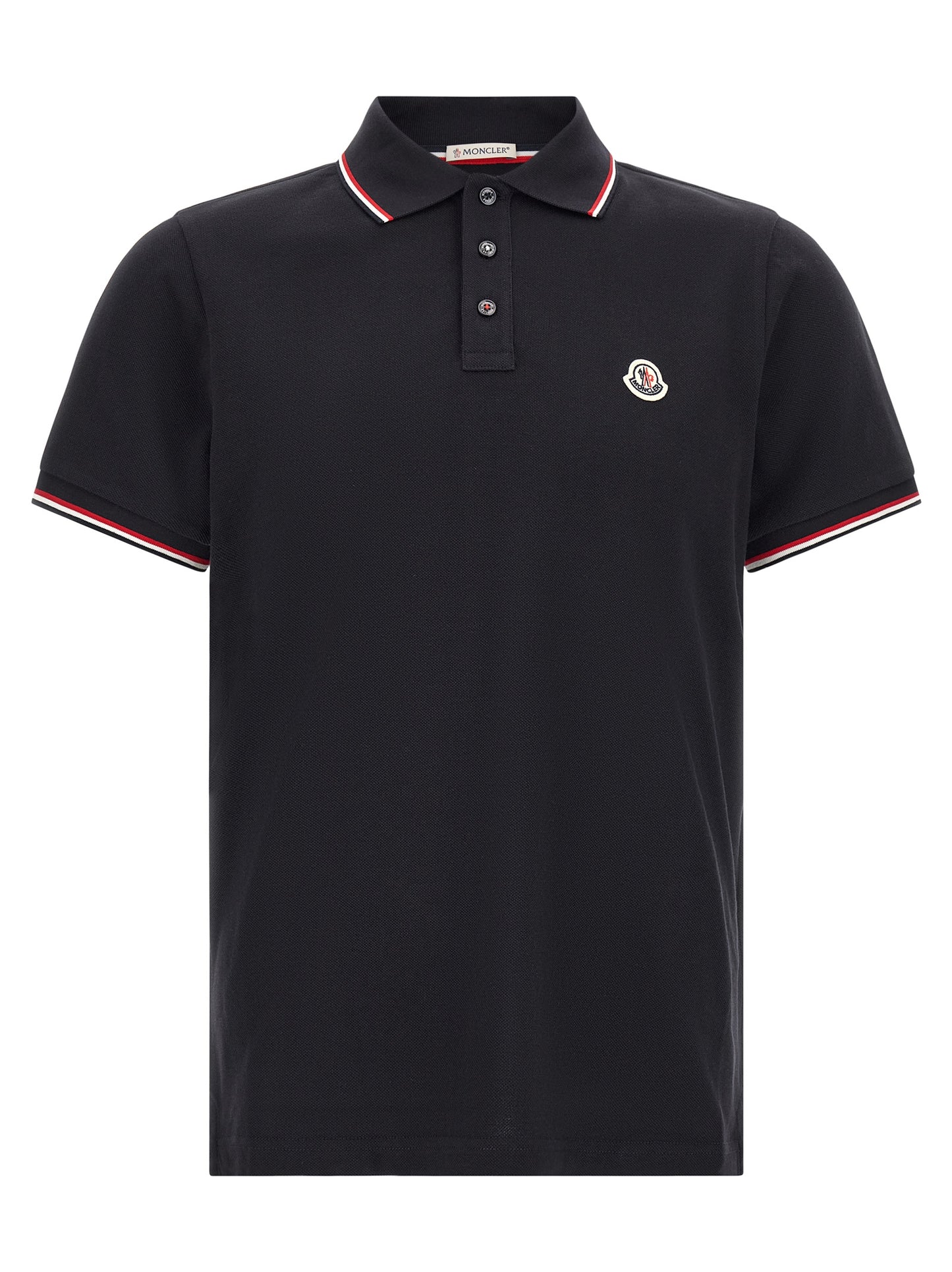 Moncler Men Tricolor Trim Polo Shirt MONCLER