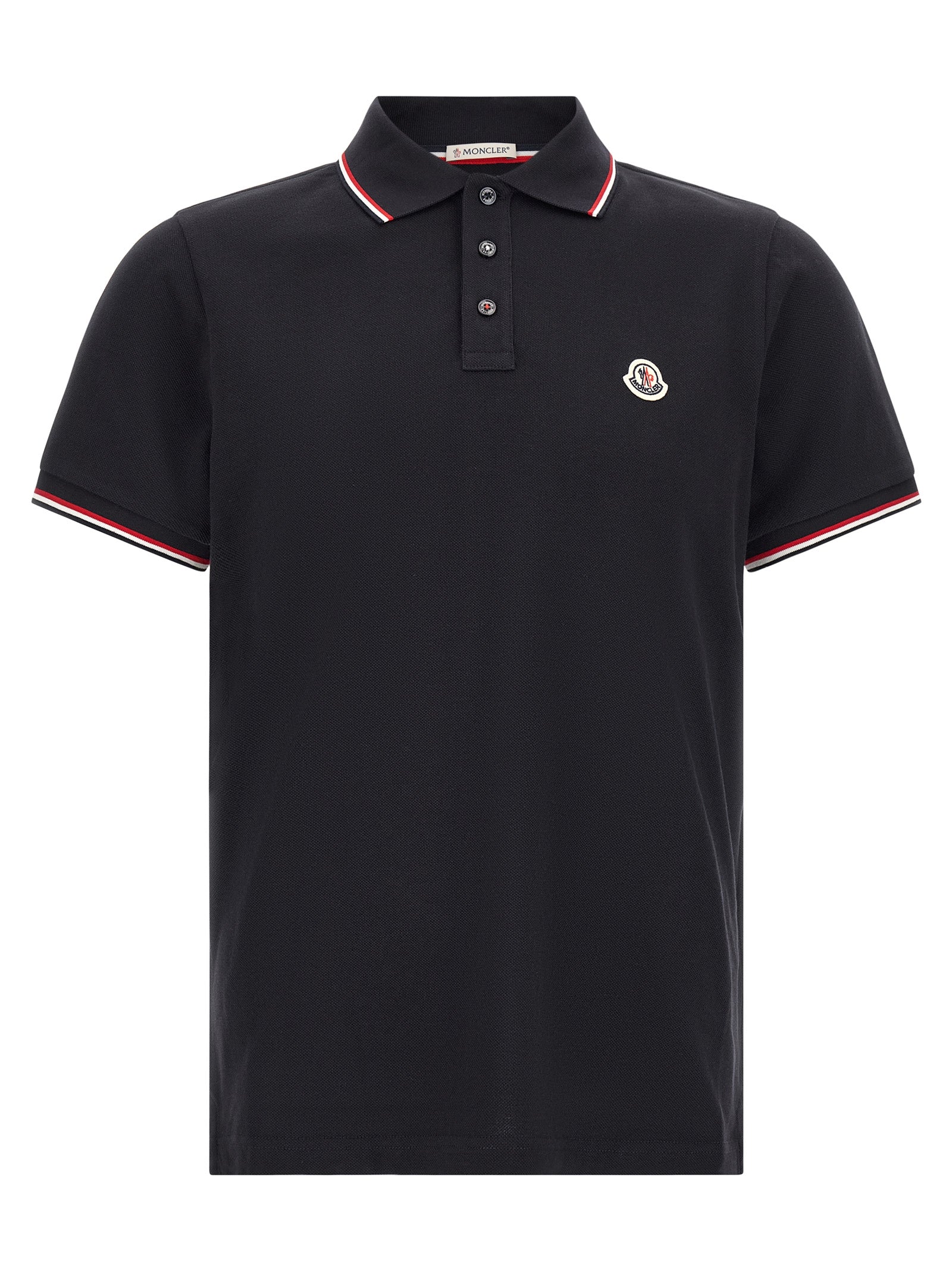 Moncler Men Tricolor Trim Polo Shirt MONCLER