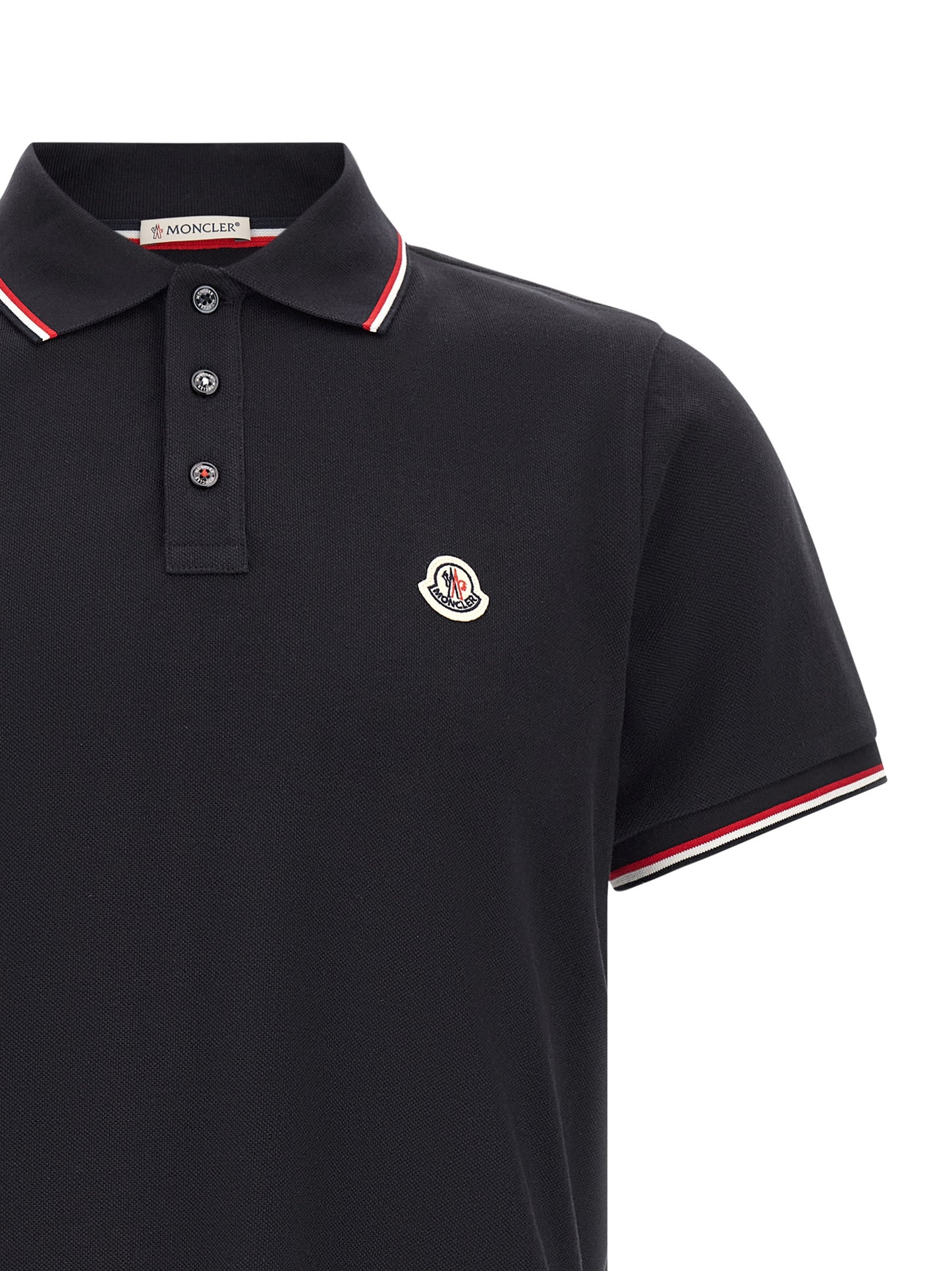 Moncler Men Tricolor Trim Polo Shirt MONCLER