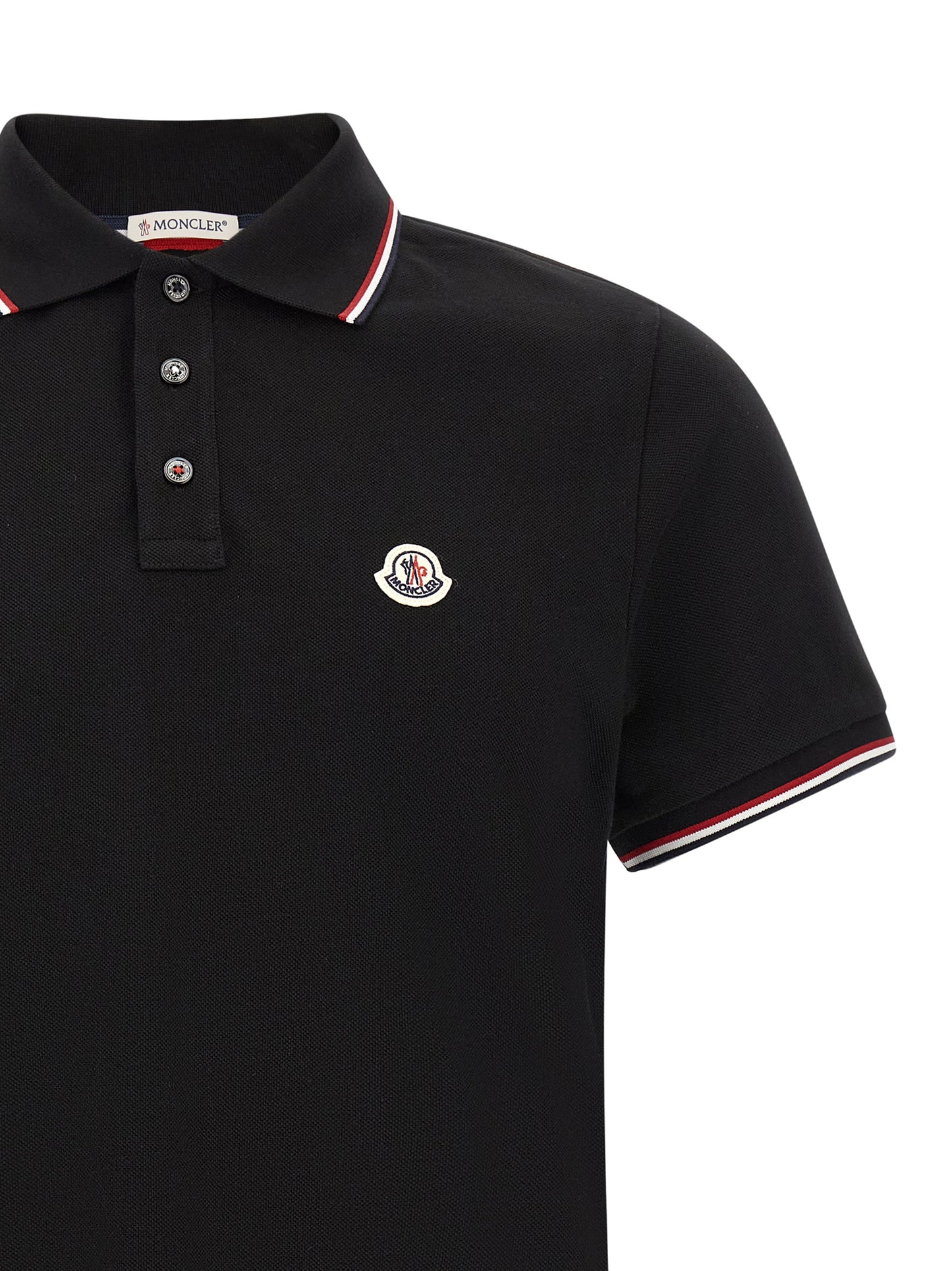 Moncler Men Tricolor Trim Polo Shirt MONCLER