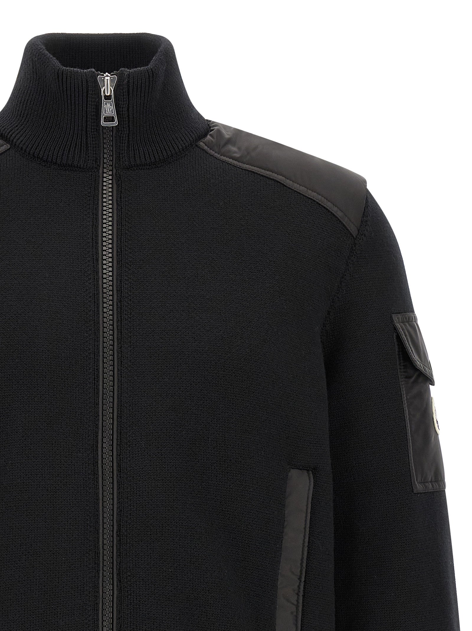 Moncler Men The Moncler 'Padded Wool Zip-Up' Cardigan MONCLER