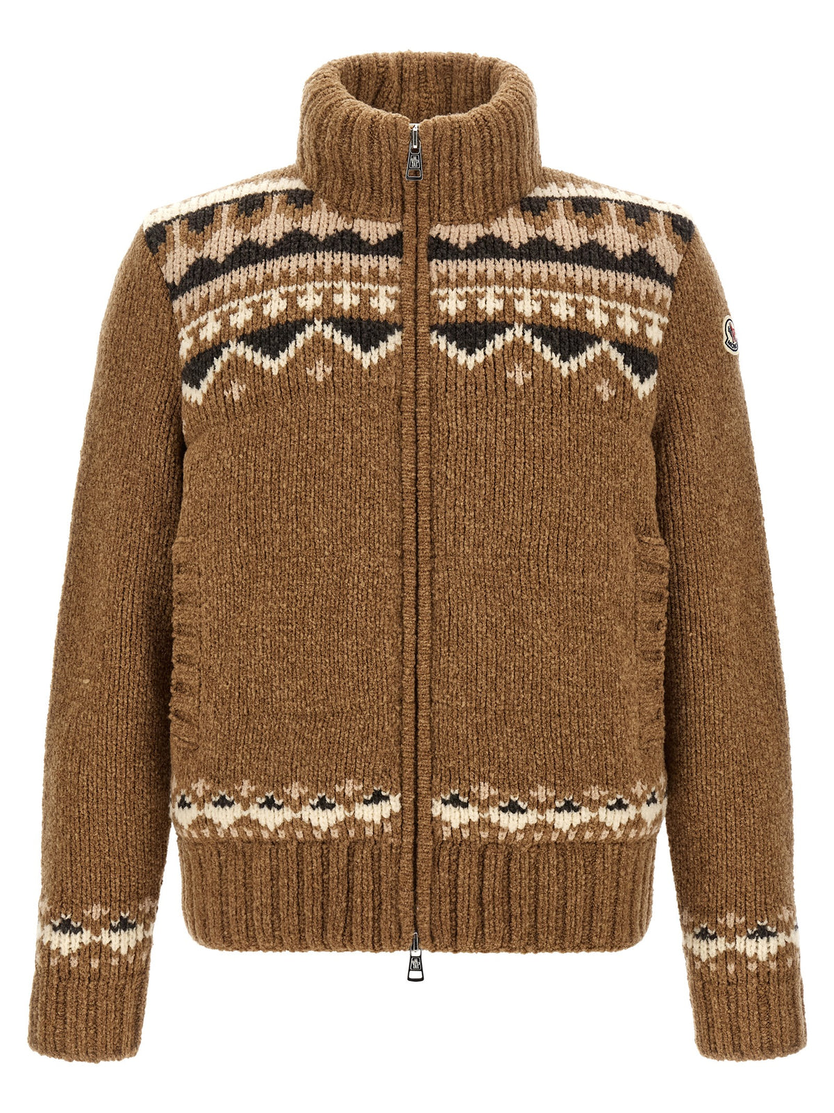 Moncler Men Geometric Bouclé Cardigan