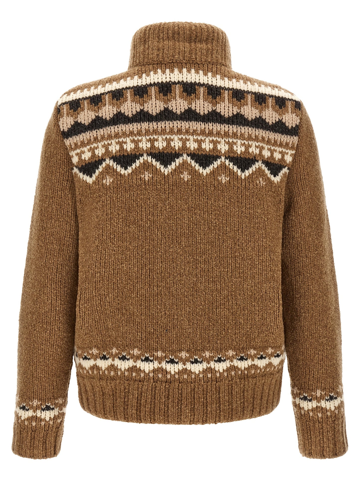 Moncler Men Geometric Bouclé Cardigan