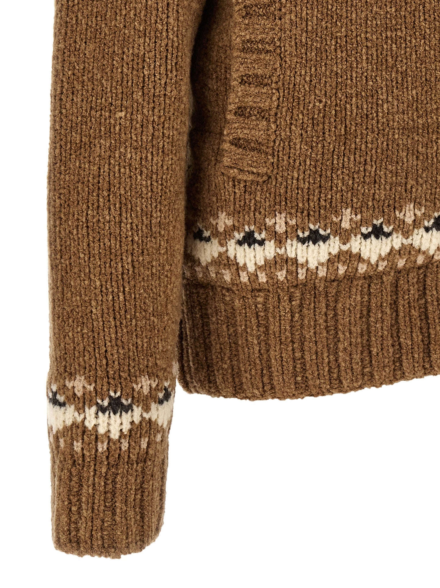 Moncler Men Geometric Bouclé Cardigan