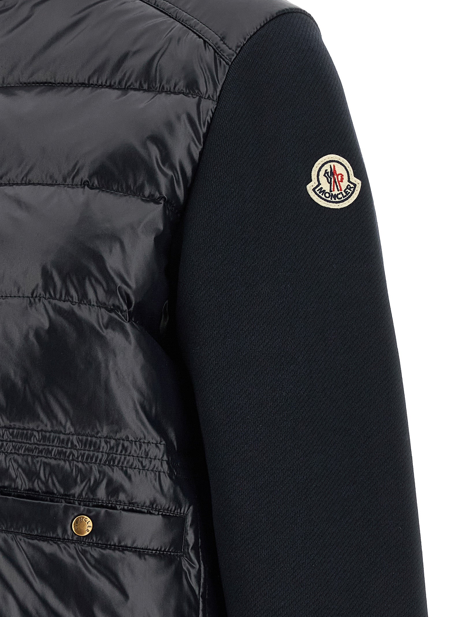 Moncler Women Two-Material Padded Cardigan MONCLER