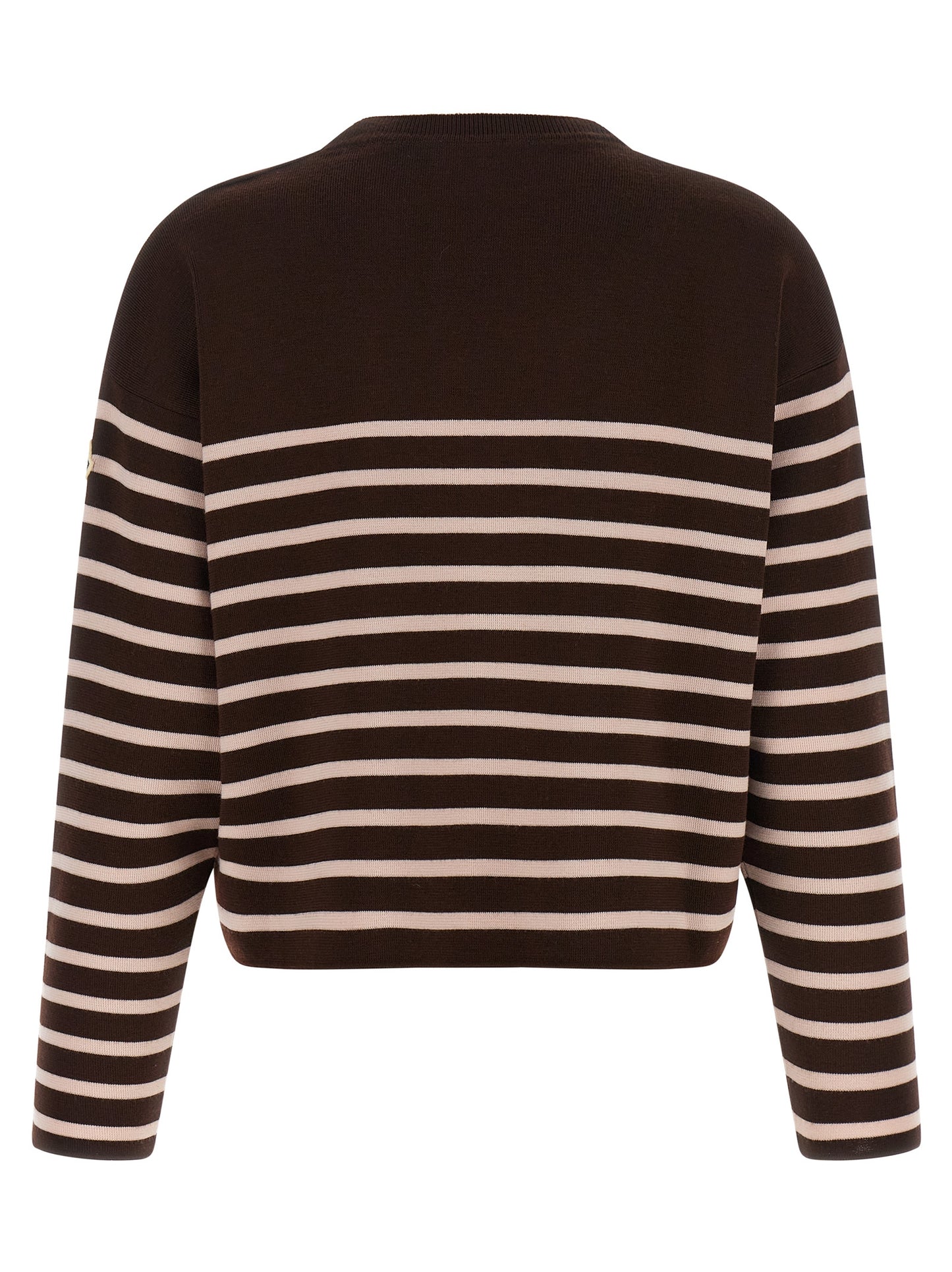 Moncler Women Striped Sweater With Embroidery MONCLER
