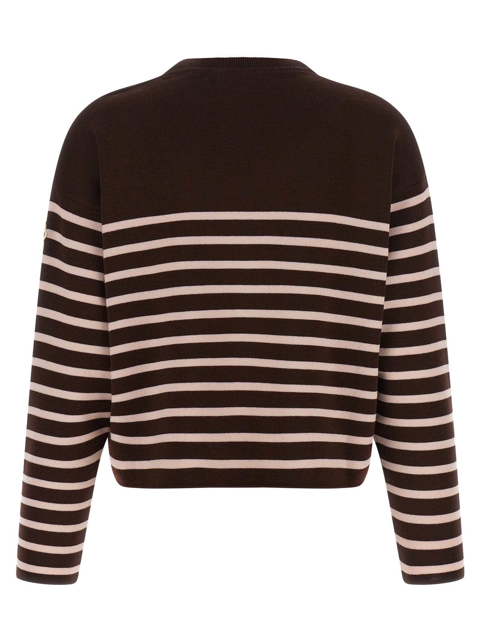 Moncler Women Striped Sweater With Embroidery MONCLER