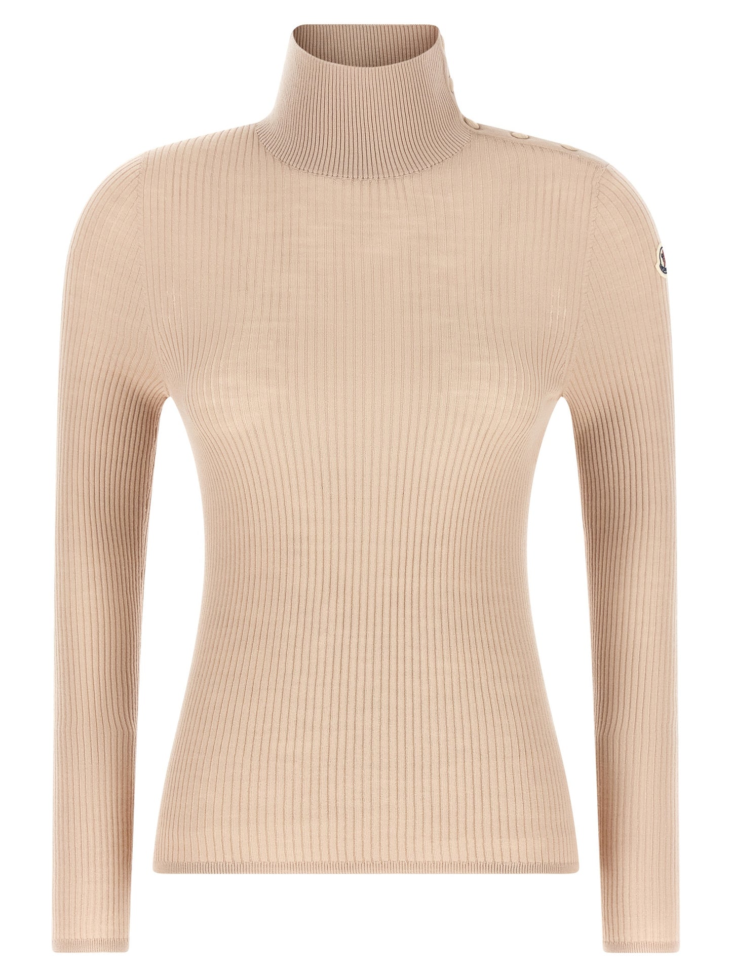 Moncler Women Textured Wool Turtleneck Sweater MONCLER