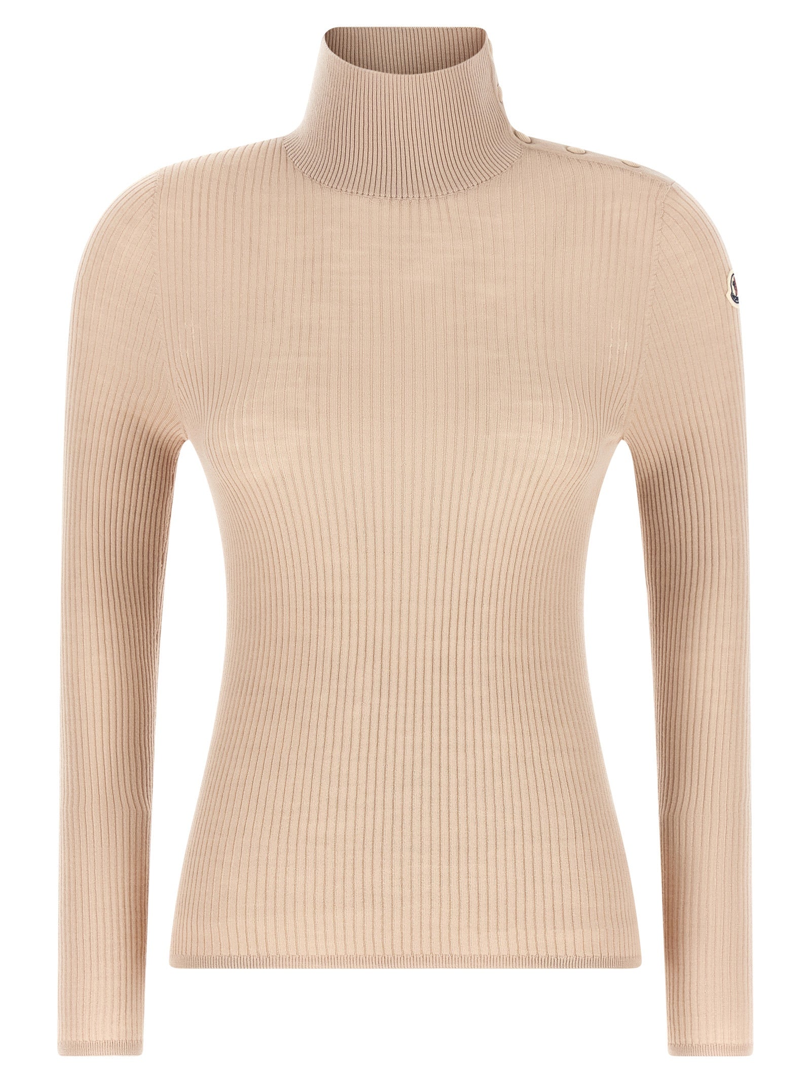Moncler Women Textured Wool Turtleneck Sweater MONCLER