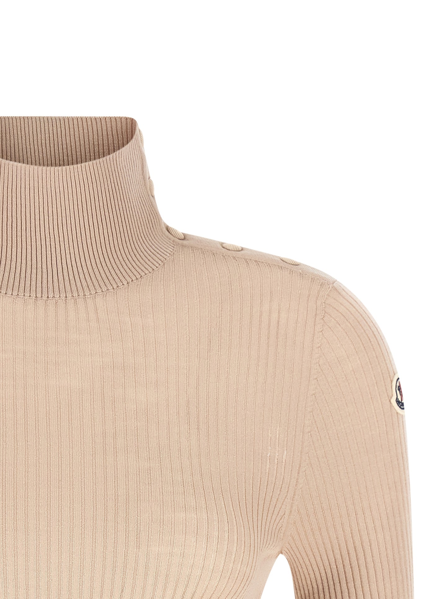 Moncler Women Textured Wool Turtleneck Sweater MONCLER