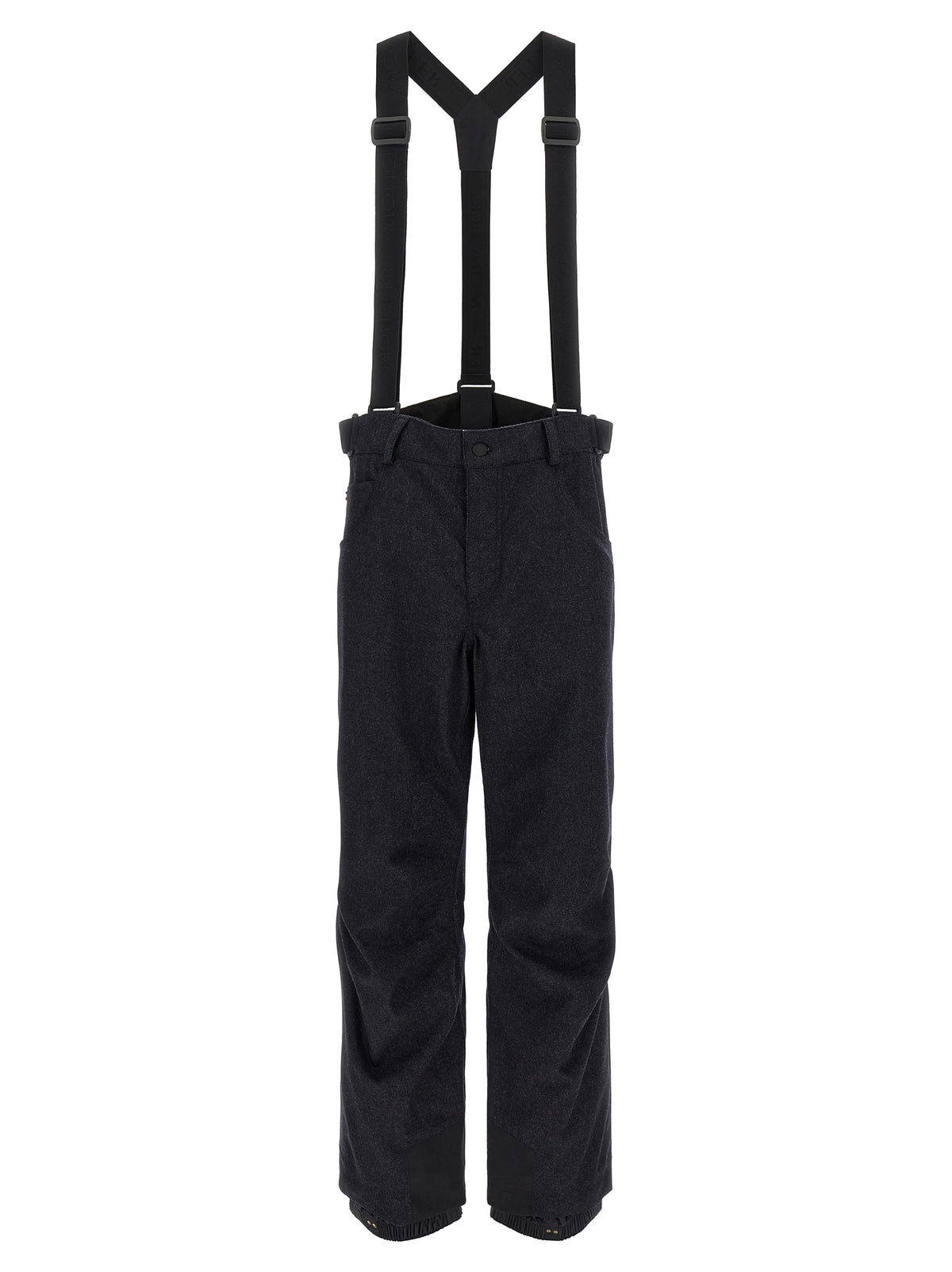 Moncler Grenoble Men Blue Denim Ski Bib Shorts MONCLER GRENOBLE