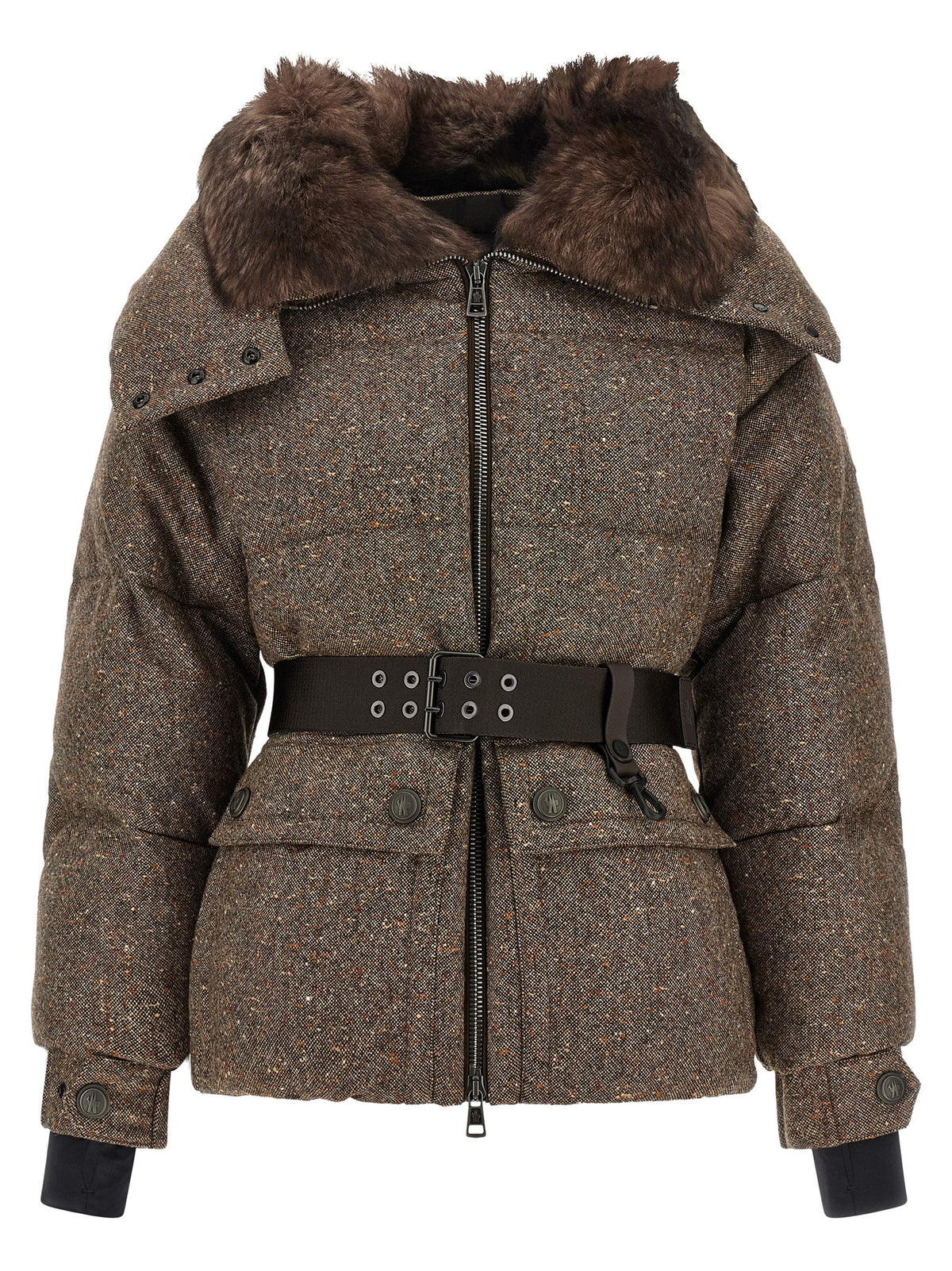 Moncler Grenoble Women 'Gelise' Brown Down Jacket MONCLER GRENOBLE