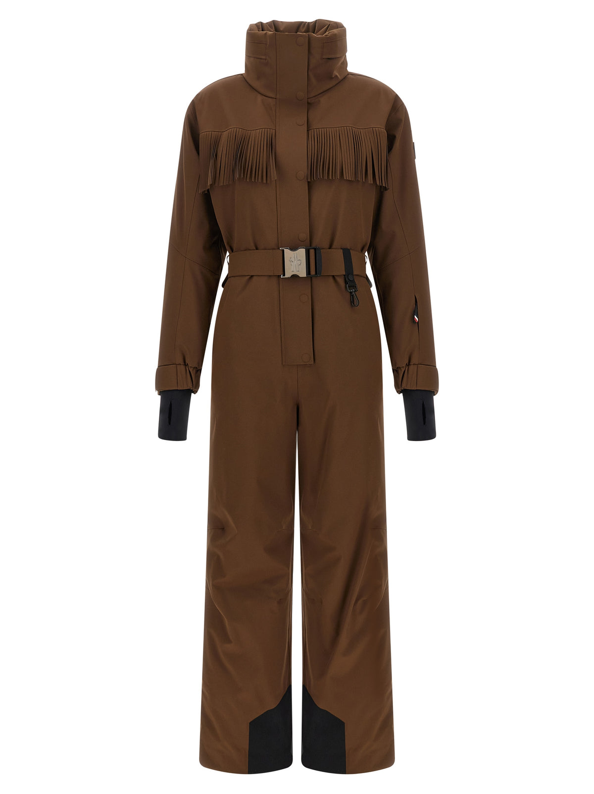 Moncler Grenoble Women Brown Fringed Ski Suit MONCLER GRENOBLE