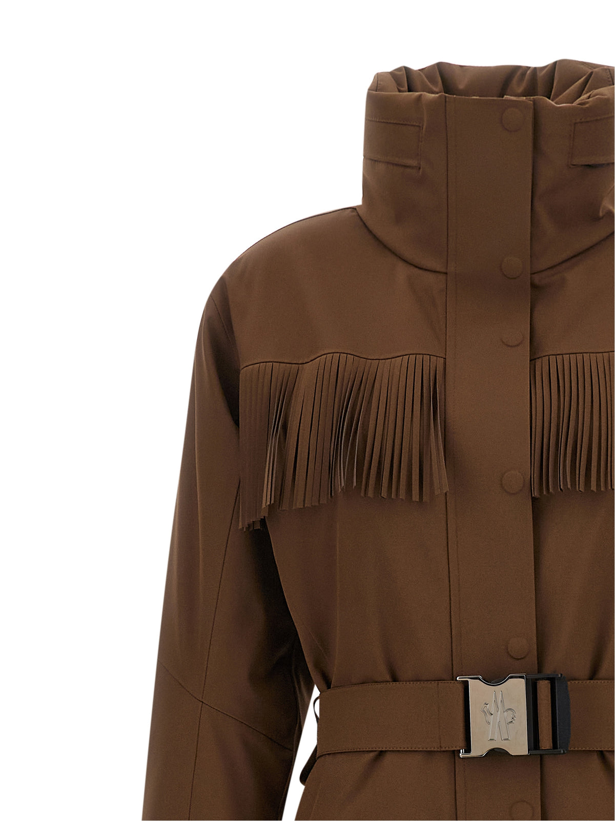 Moncler Grenoble Women Brown Fringed Ski Suit MONCLER GRENOBLE