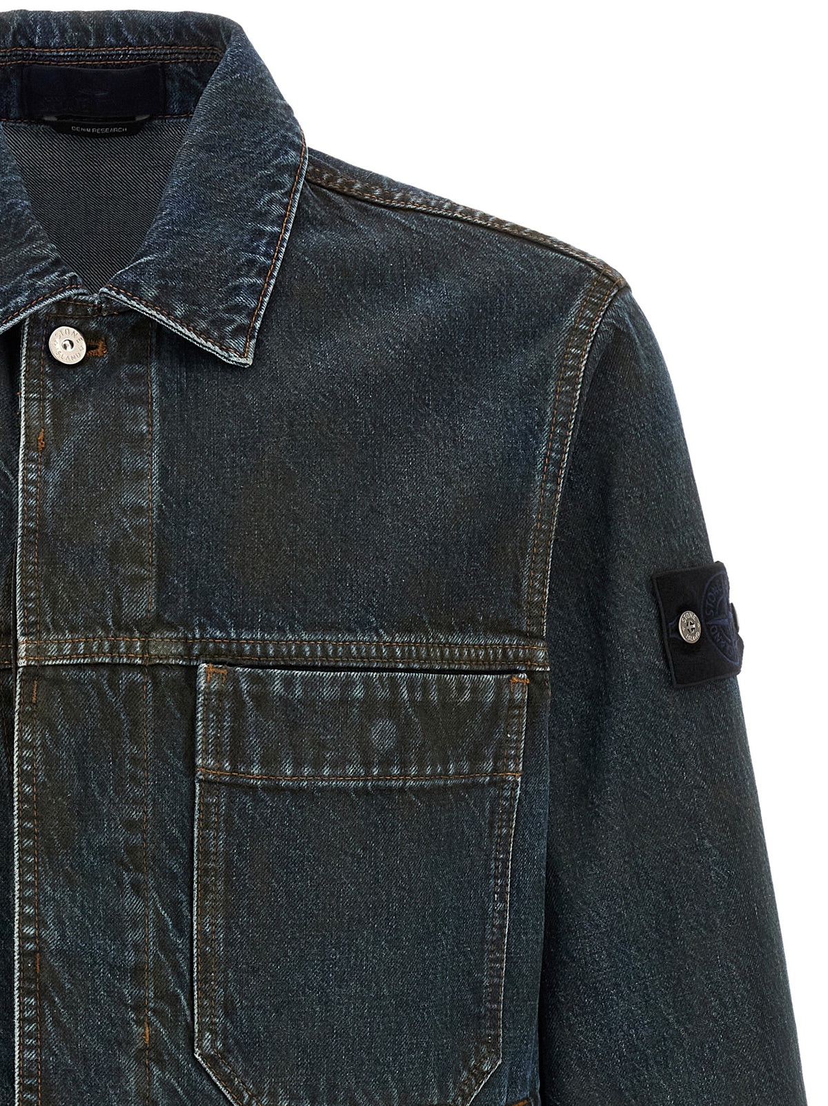 Stone Island Men '4100006' Denim Capsule Jacket STONE ISLAND