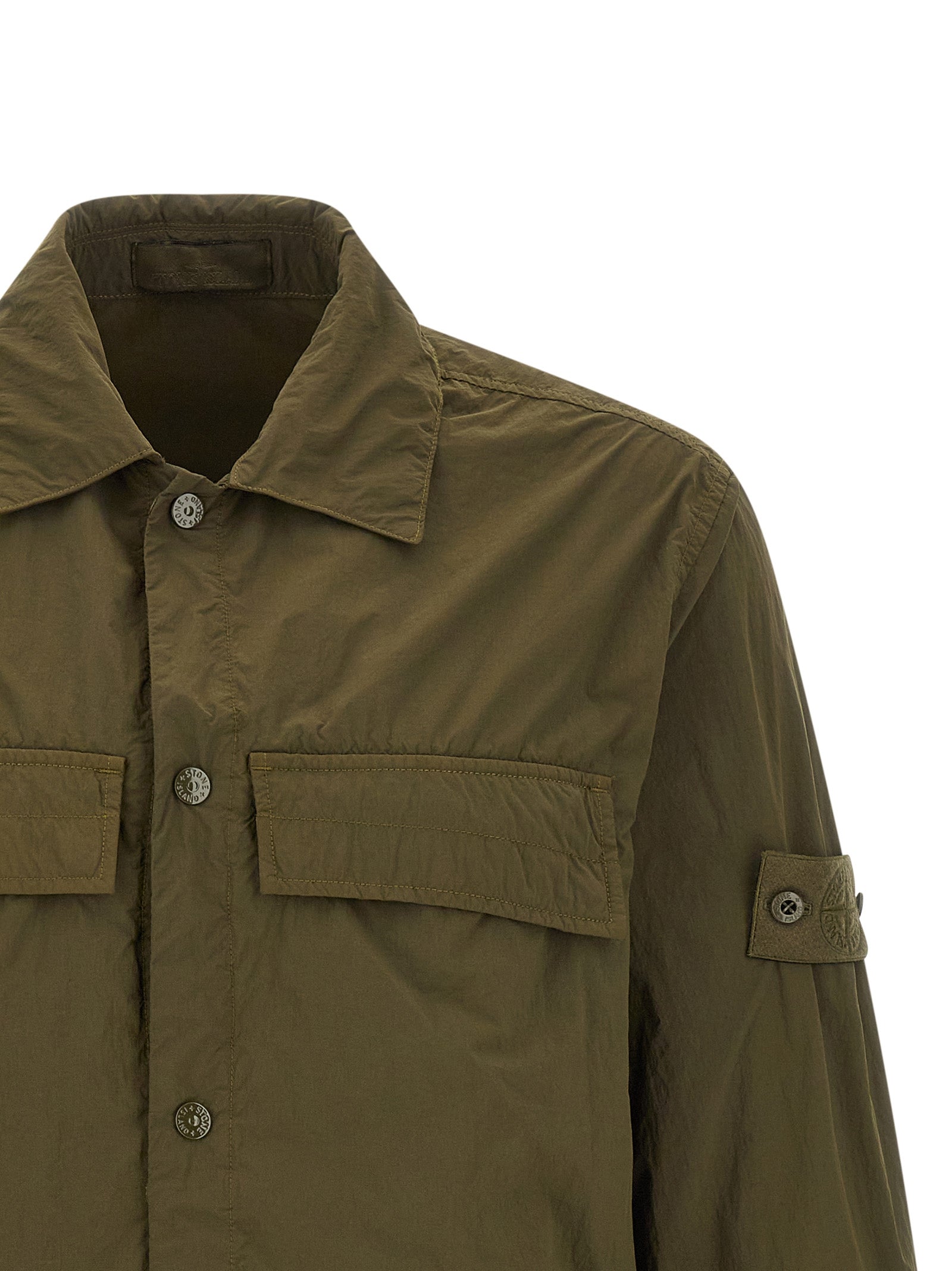 Stone Island Men 'Badge Stone Island Ghost' Overshirt STONE ISLAND