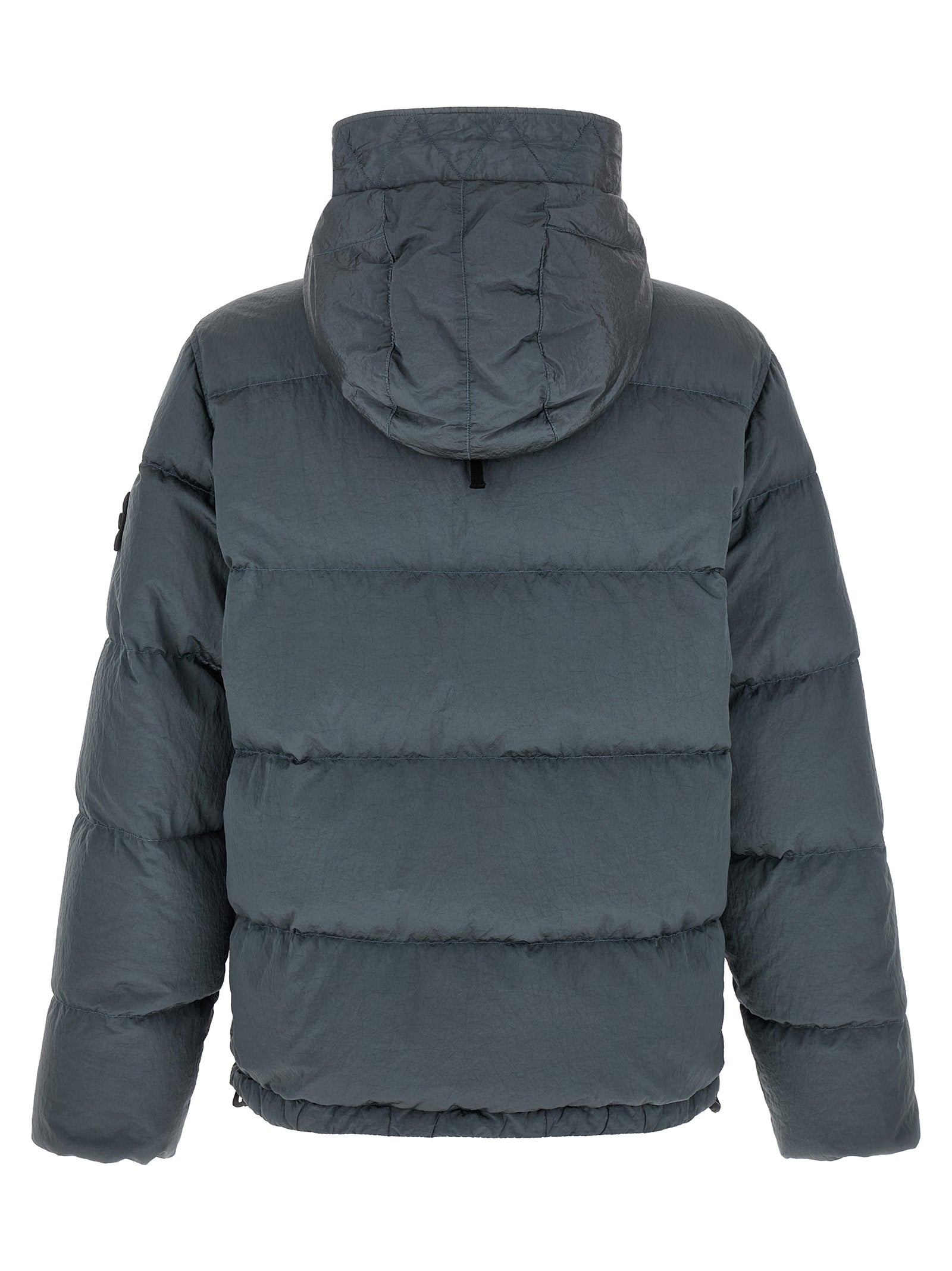 Stone Island Men Crumpled Effect Down Jacket STONE ISLAND