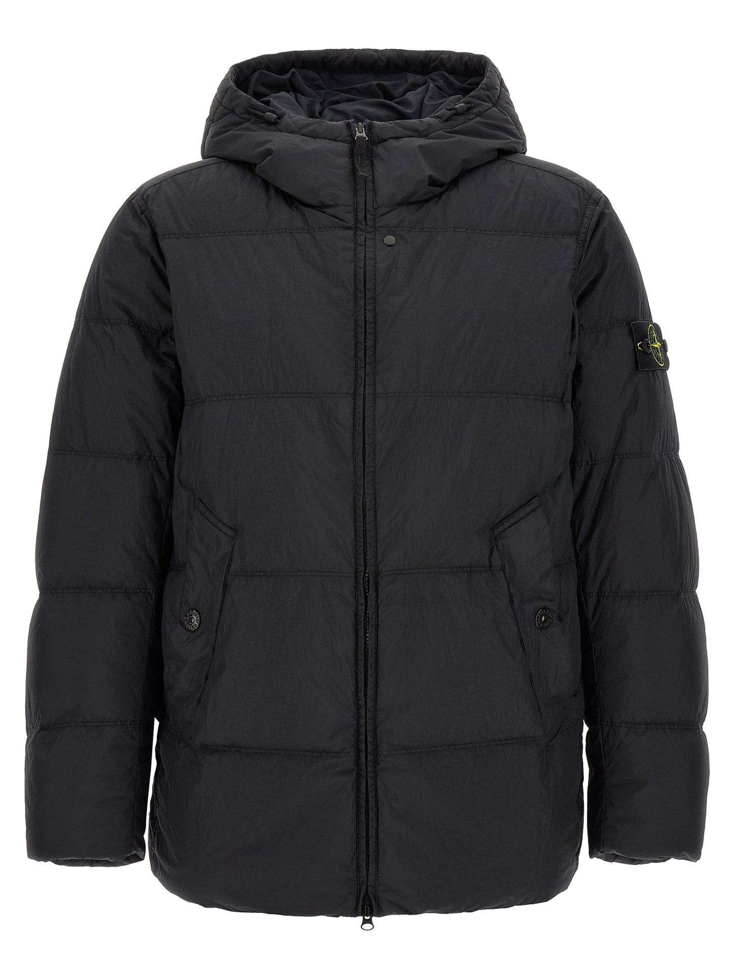 Stone Island Men Ruffled Effect Down Jacket STONE ISLAND